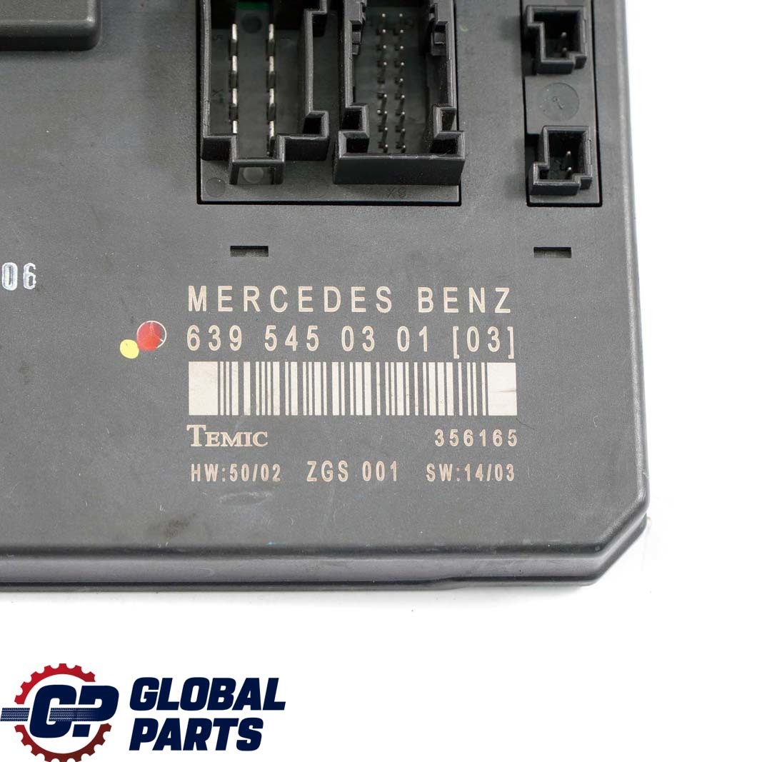 Mercedes-Benz W639 Fuse Box Relay Control Unit Electric Module SAM A6395450101