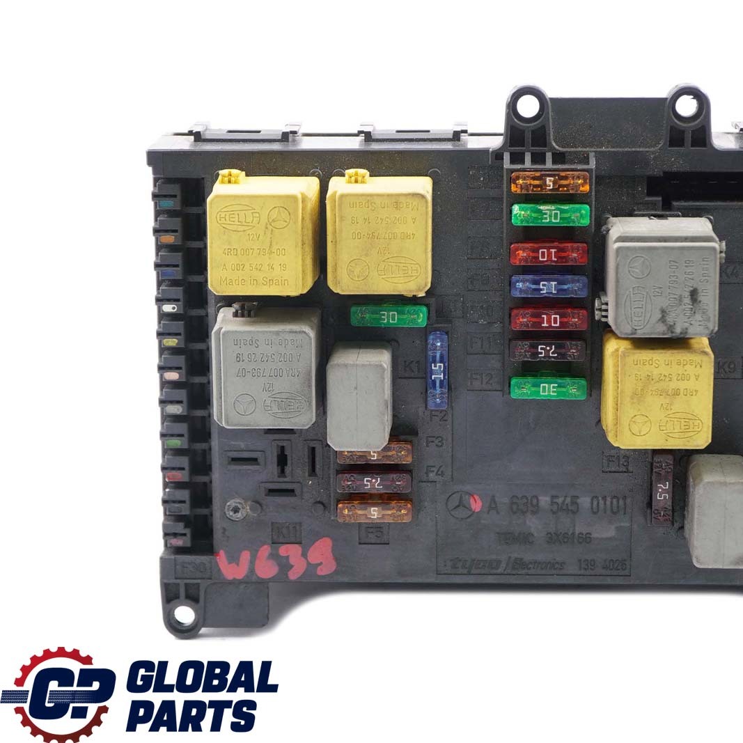 Mercedes-Benz W639 Fuse Box Relay Control Unit Electric Module SAM A6395450101