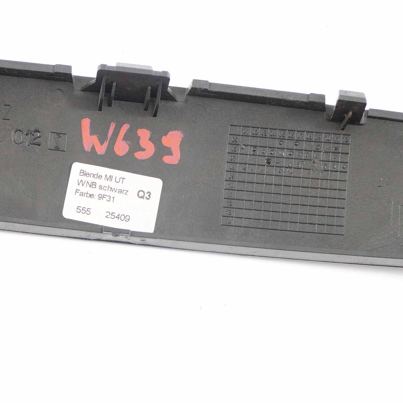 Mercedes Vito W639 Vorne Armaturenbrett Abdeckung Radio Rahmen A6396891539