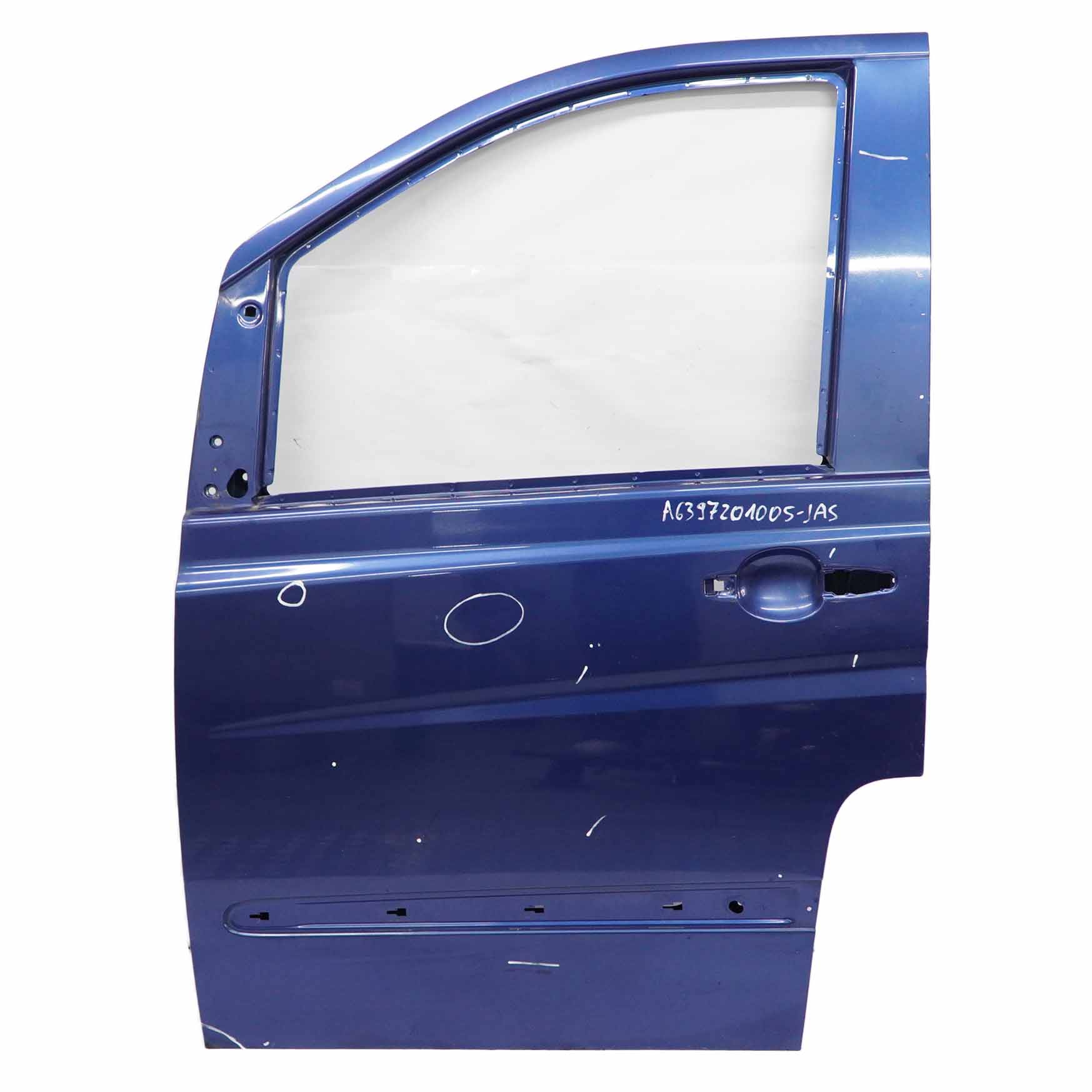 Mercedes Vito W639 Door Front Left Panel Shell N/S Jaspis Blue - 5345