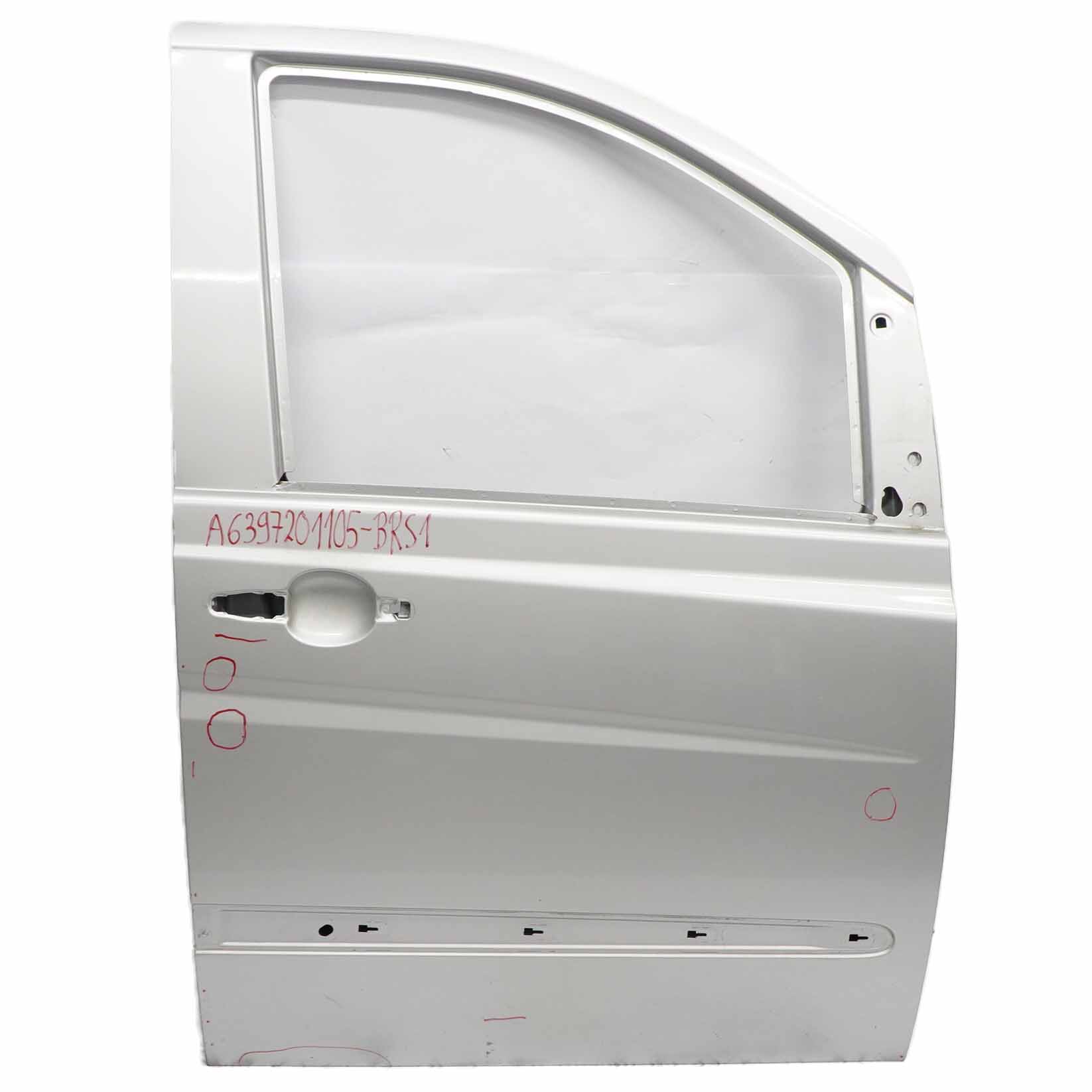 Mercedes Vito W639 Door Front Right O/S Cover Brilliant Silver Metallic - 9744