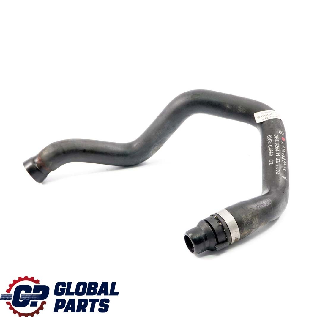 Mercedes-Benz Vito W639 Heat Exchanger Water Coolant Hose Pipe A6398325023