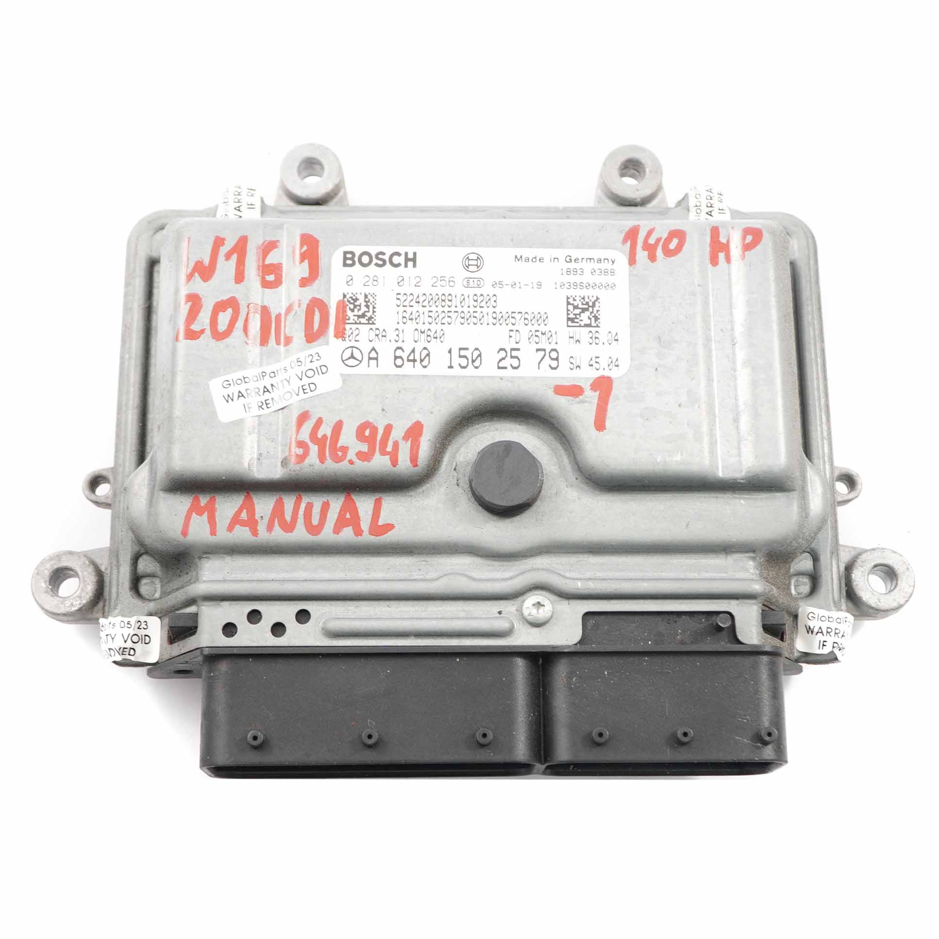 Mercedes W169 200CDI OM640.941 140 PS Motor Modul ECU Kit A6401502579