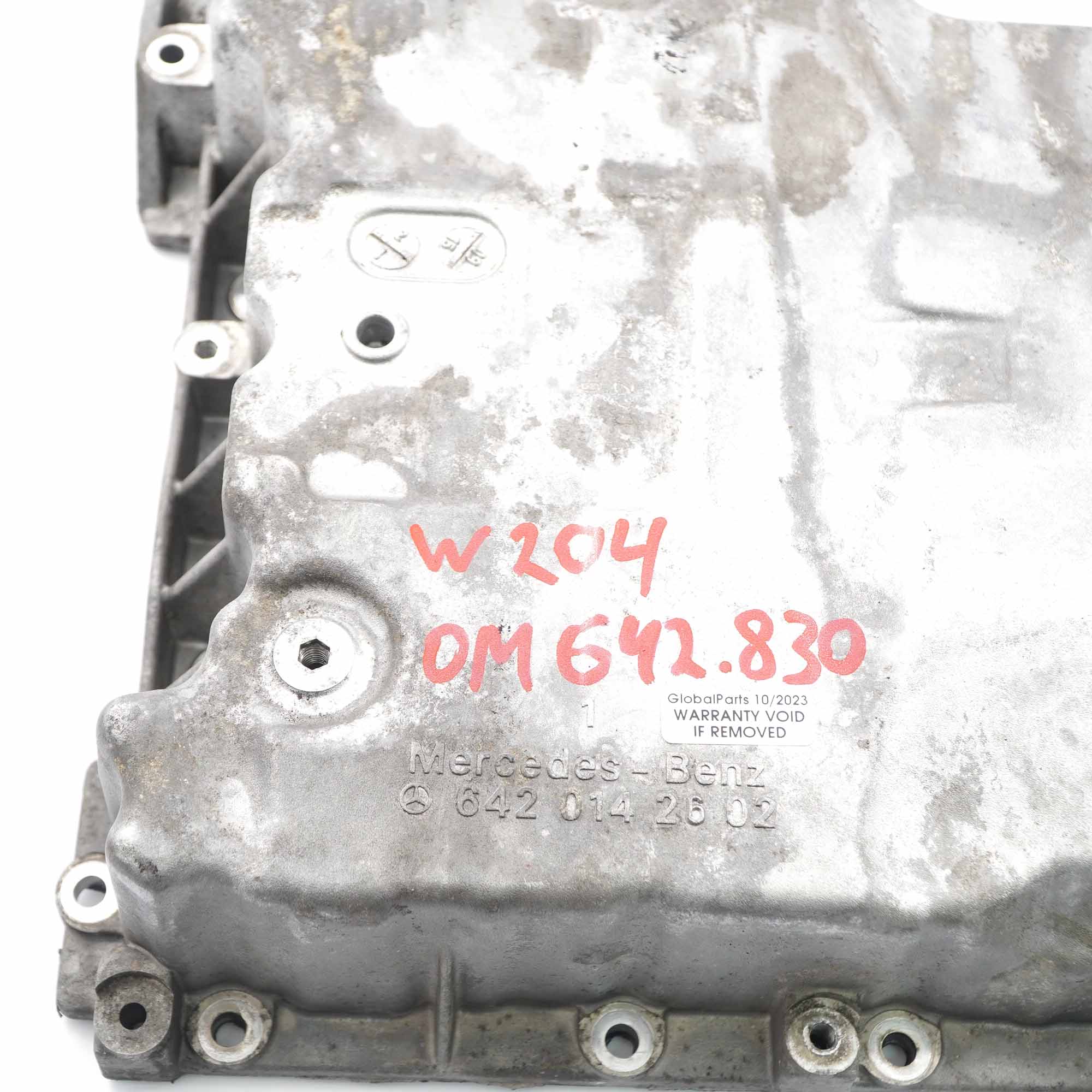 Mercedes W204 OM642 Diesel Engine Oil Sump Pan Overcasing Support A6420142602