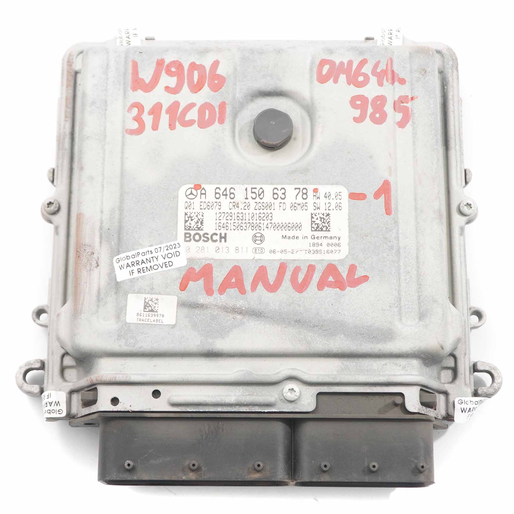 Mercedes W906 311CDI OM646.985 109HP Motoreinheit Modul ECU A6461506378 Handbuch