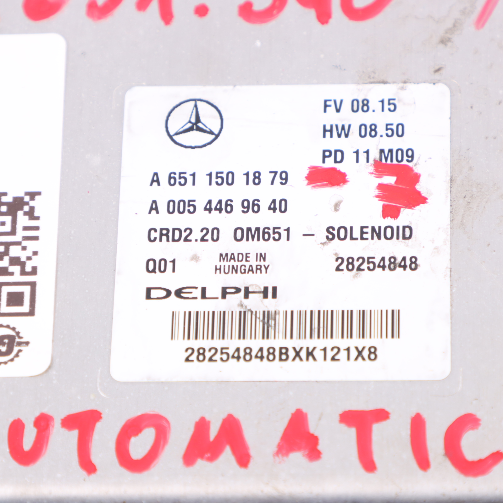 Mercedes Vito W639 OM651.940 136HP 113 CDI Motor ECU Kit A6511501879 Schlüssel