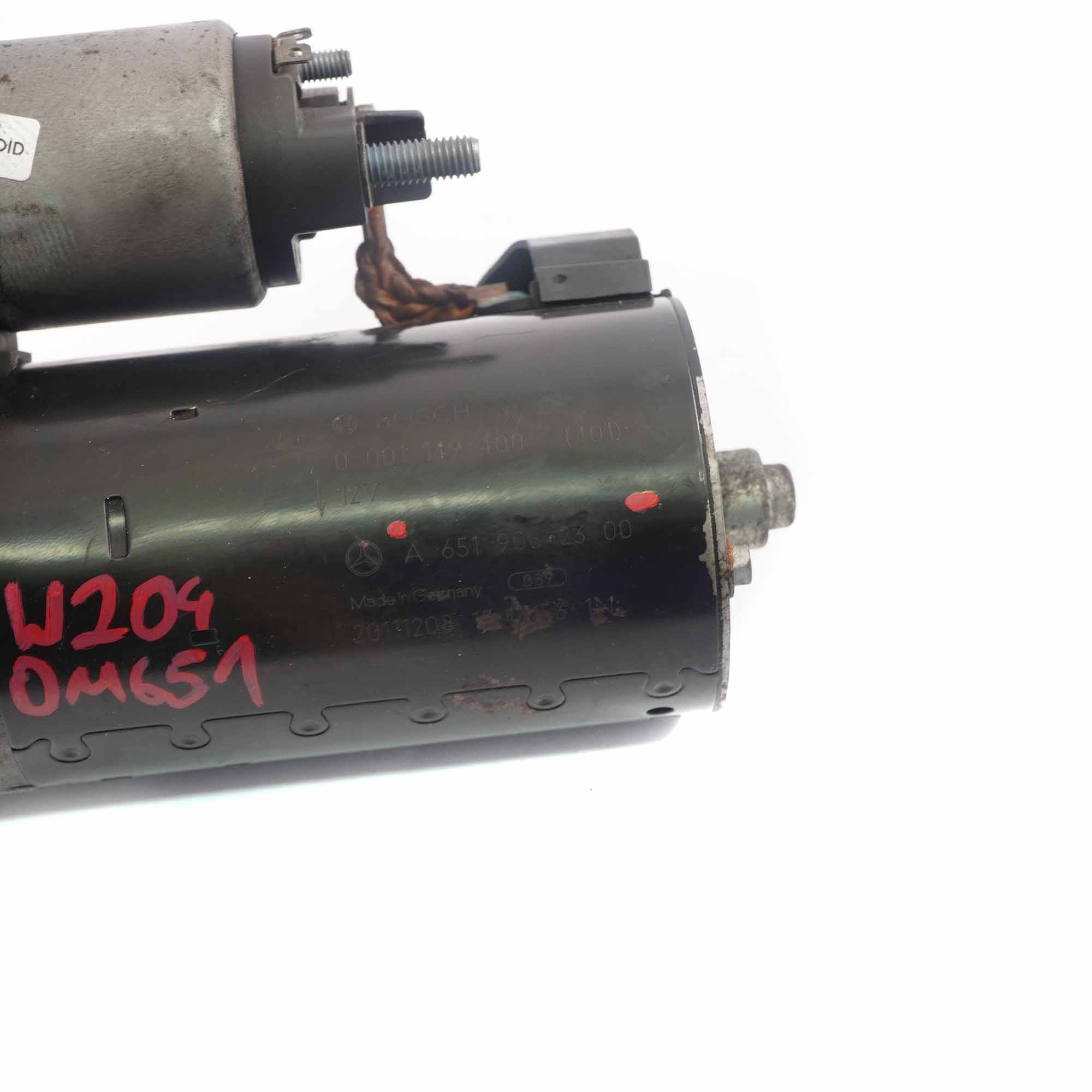 Mercedes W204 W212 Anlasser Diesel Motor OM651 A6519062300