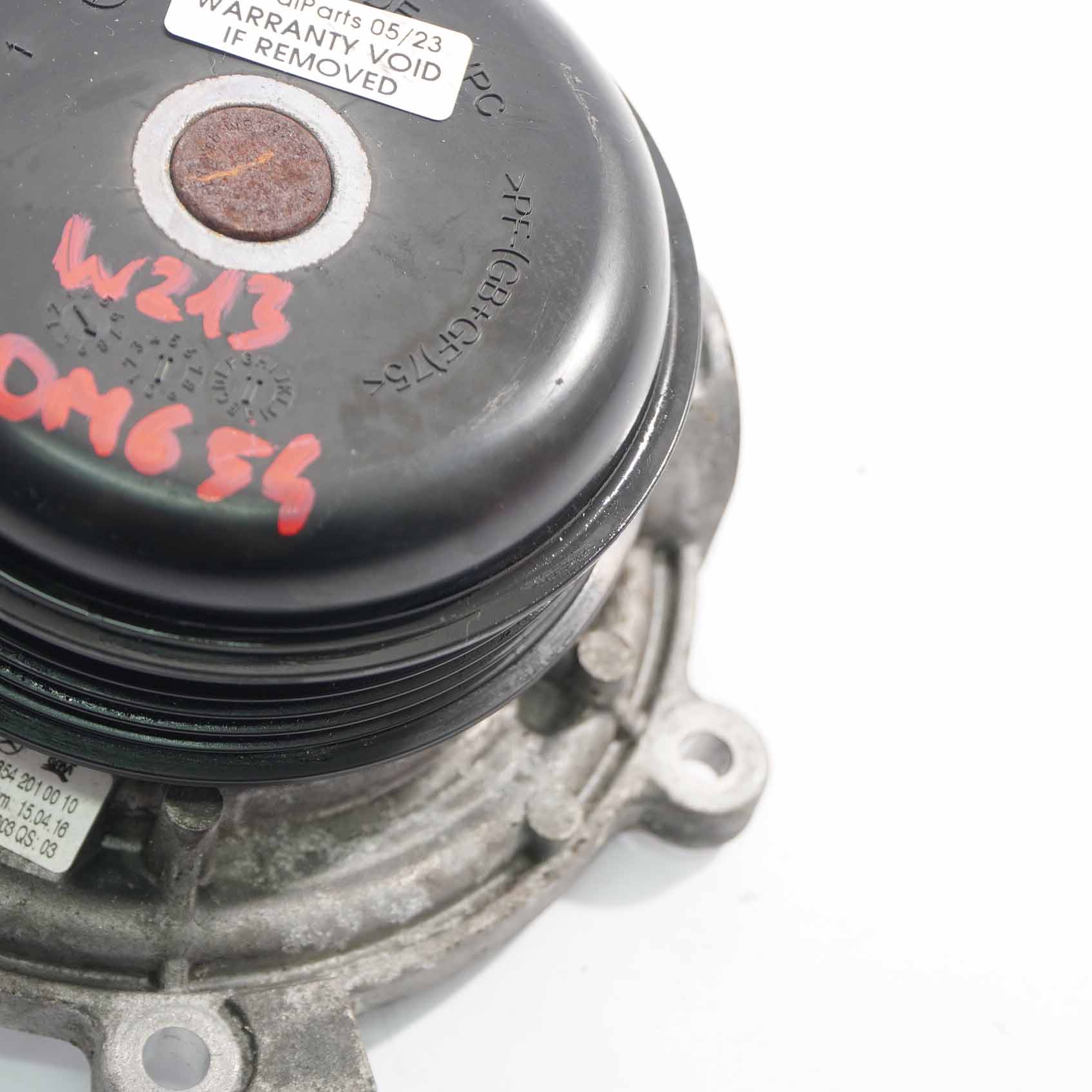 Mercedes W213 OM654 Diesel motor Wasser pumpe Kühlmittel Einheit A6542010010