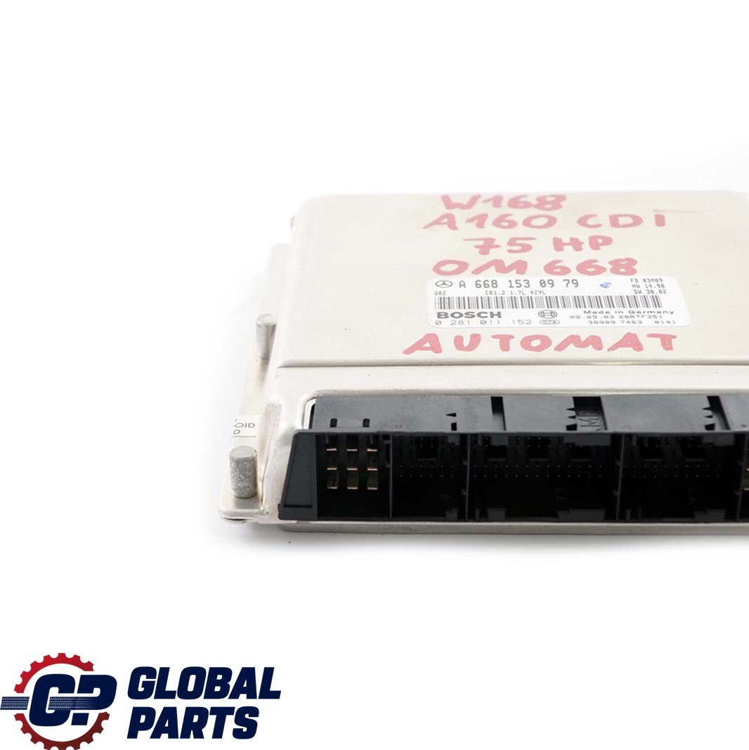 Mercedes-Benz W168 A 160 CDI OM668 Engine Control Module A6681530979 Automatic