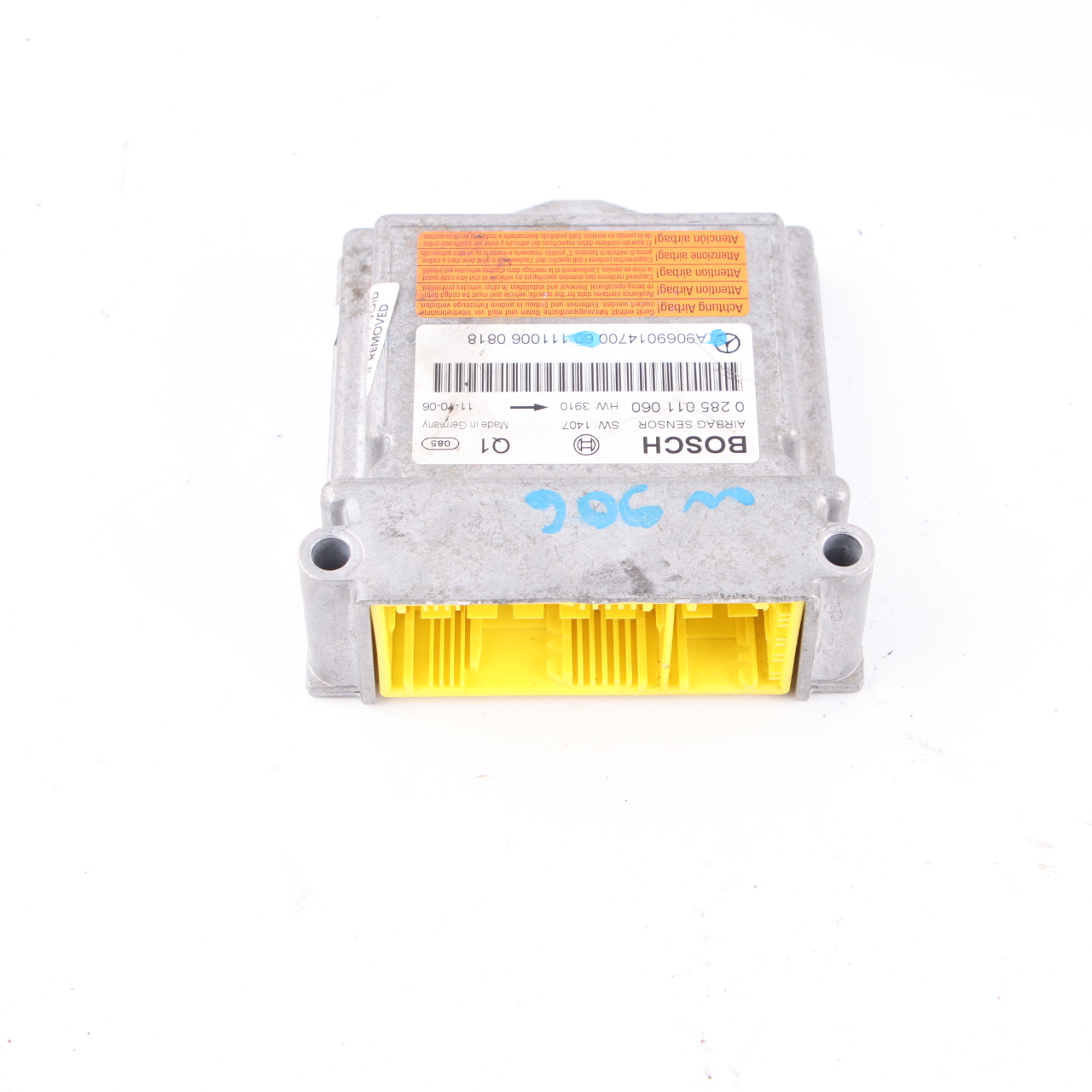 Airbag-Modul Mercedes W639 W906 Steuergerät ECU Airbag-Sensor 0285011060