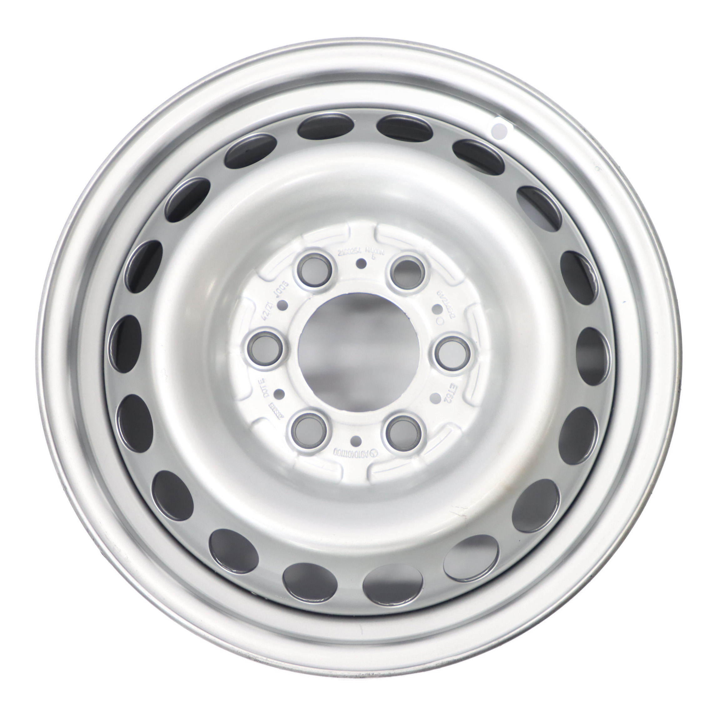 Mercedes Sprinter W907 W910 Silberne Stahl felge 16" 6,5J ET:62 A9104011100