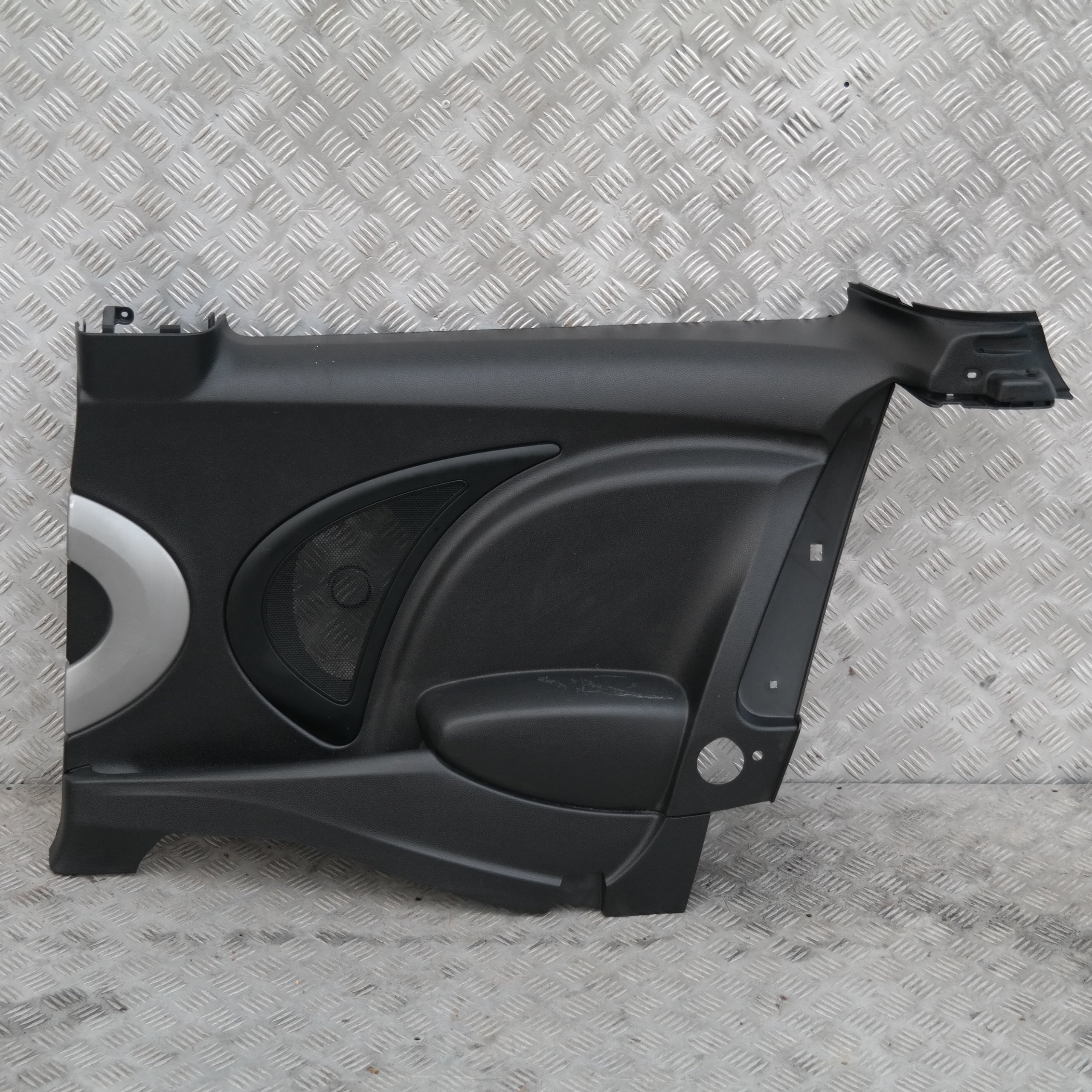 MINI Cooper R56 Lateral Interior Trim Panel Quarter Rear Right O/S Black / Grey