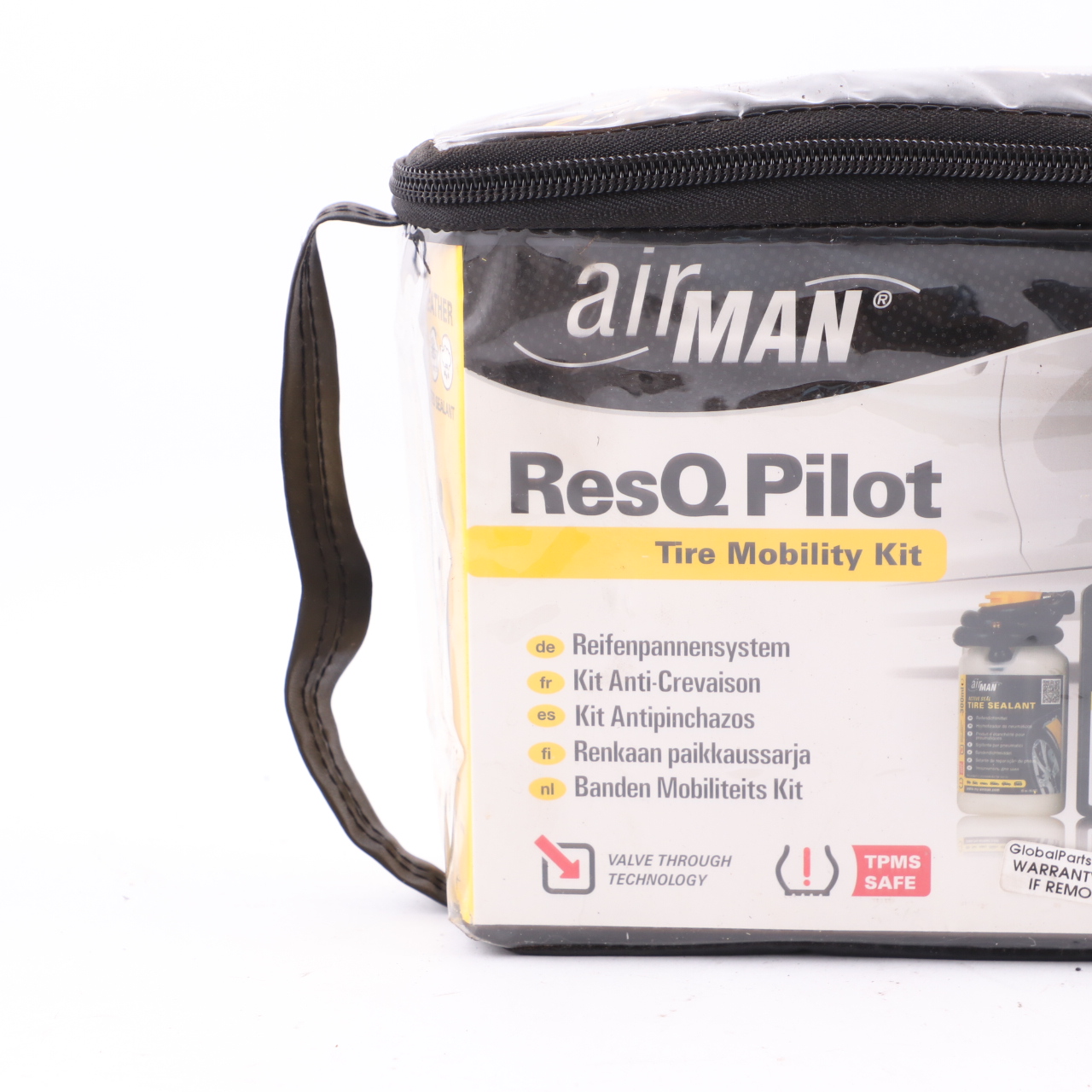 AirMan ResQ Pilot Emergency Tool Compressor Tire Wheel Pump Mobility Kit Set