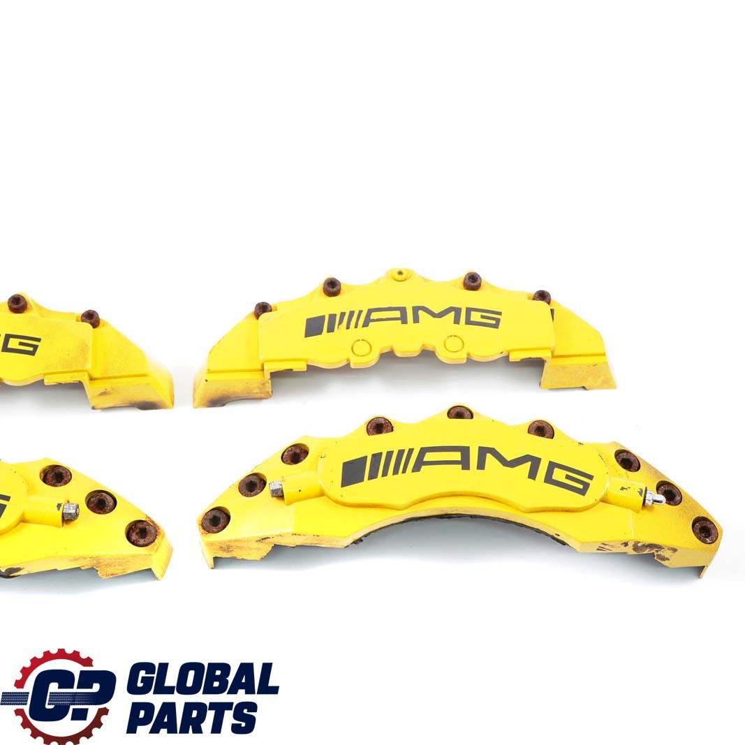 Mercedes-Benz C-Class W204 AMG Front Rear Brake Caliper Cover Kit Set Yellow