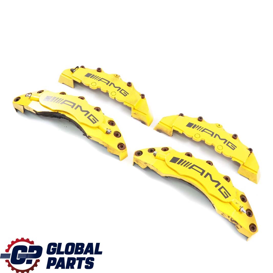 Mercedes-Benz C-Class W204 AMG Front Rear Brake Caliper Cover Kit Set Yellow