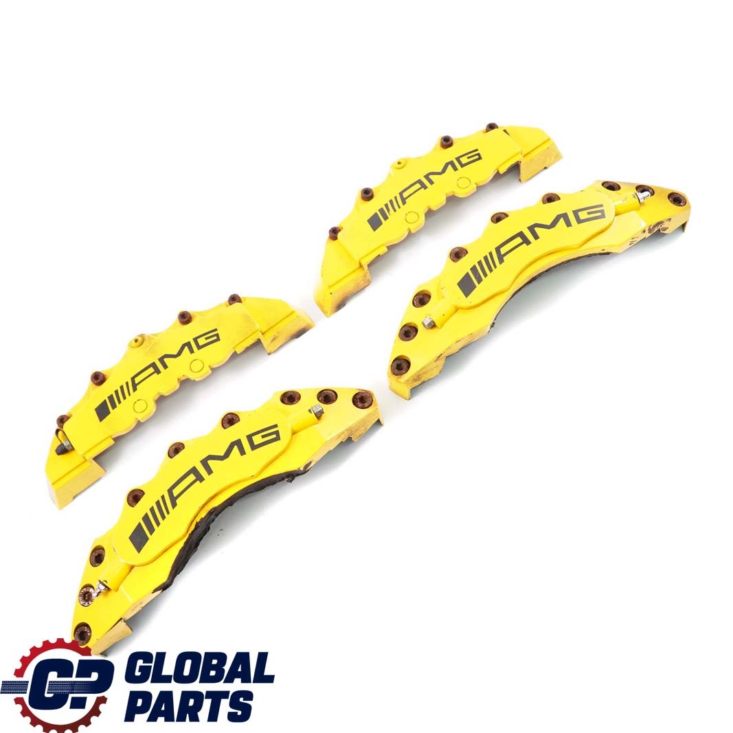 Mercedes-Benz C-Class W204 AMG Front Rear Brake Caliper Cover Kit Set Yellow