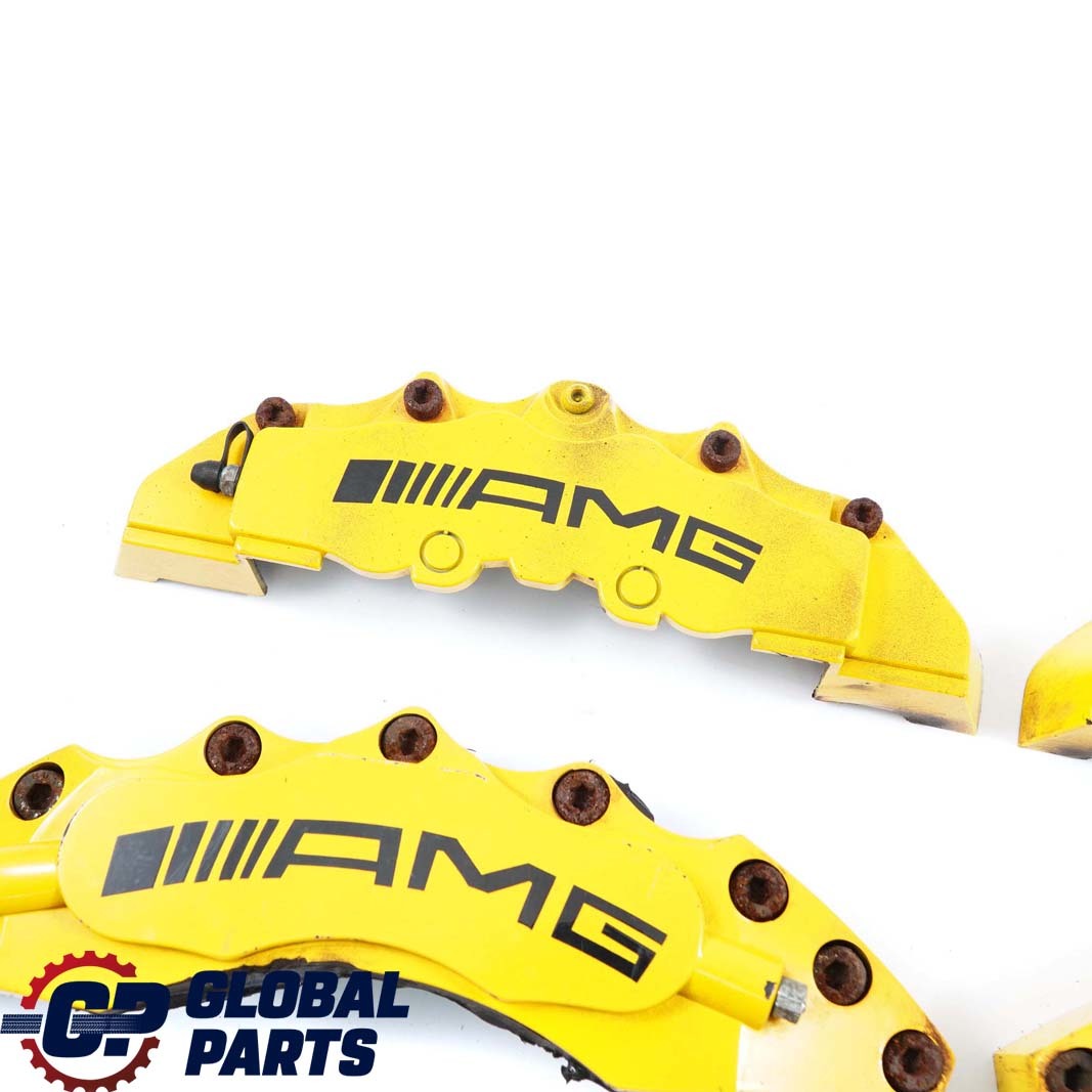 Mercedes-Benz C-Class W204 AMG Front Rear Brake Caliper Cover Kit Set Yellow