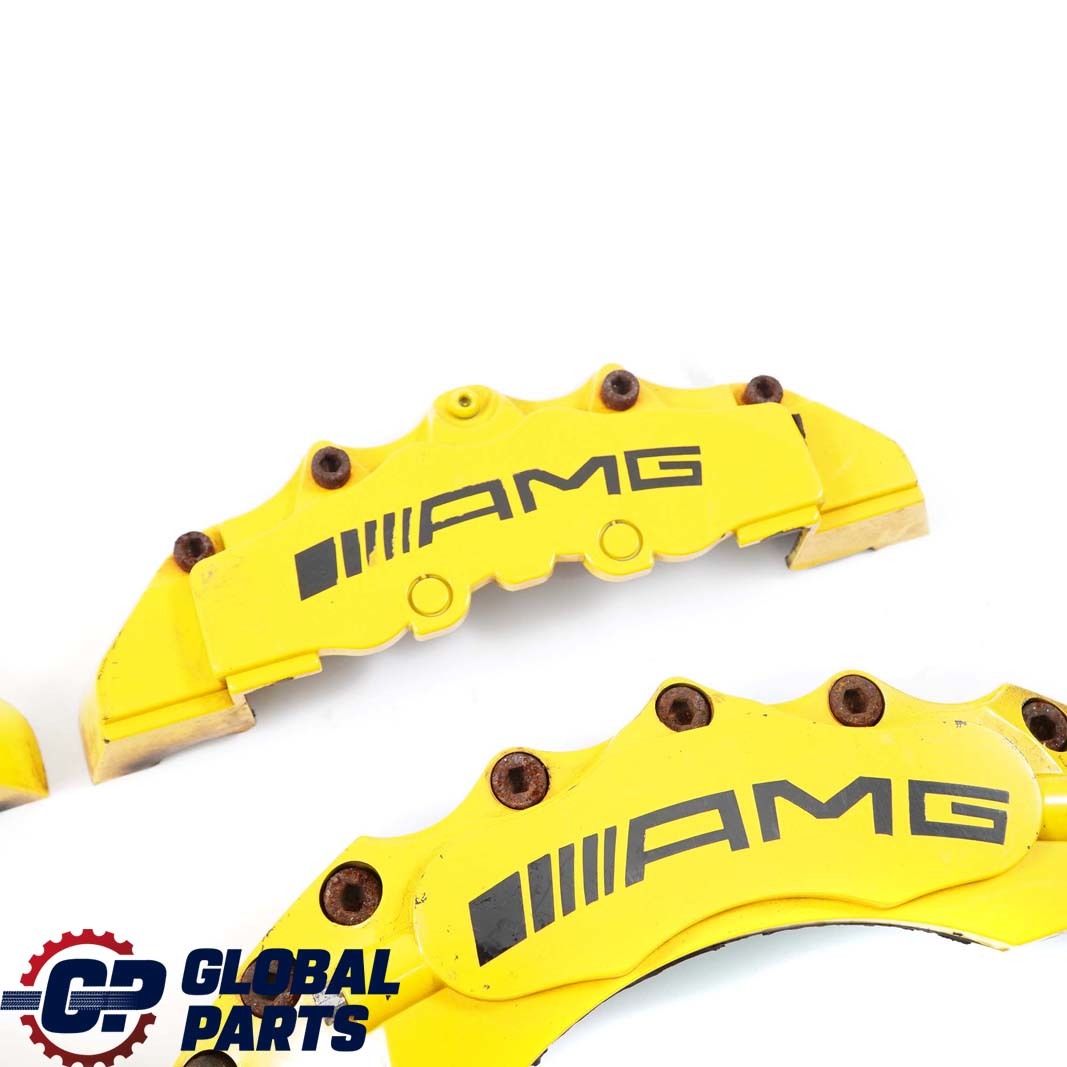 Mercedes-Benz C-Class W204 AMG Front Rear Brake Caliper Cover Kit Set Yellow