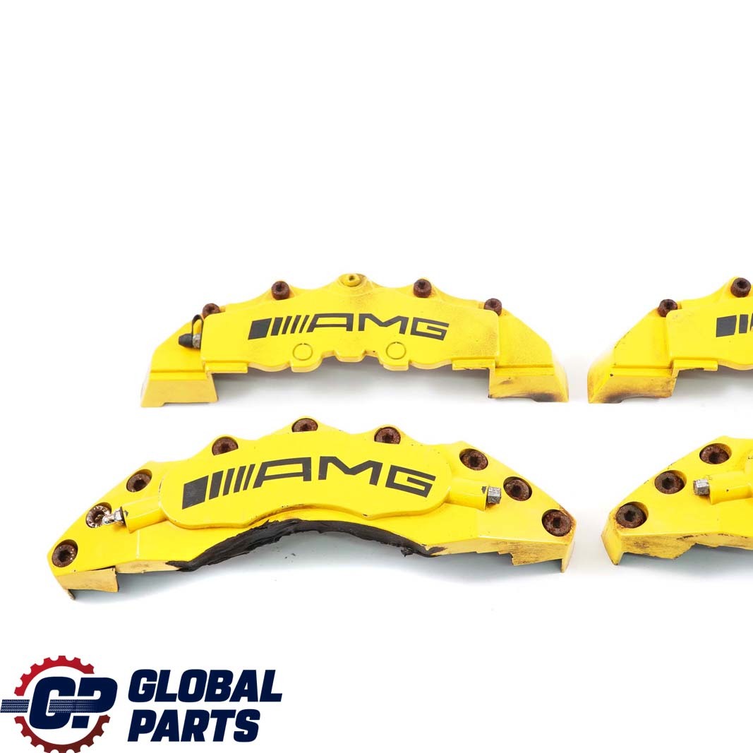 Mercedes-Benz C-Class W204 AMG Front Rear Brake Caliper Cover Kit Set Yellow