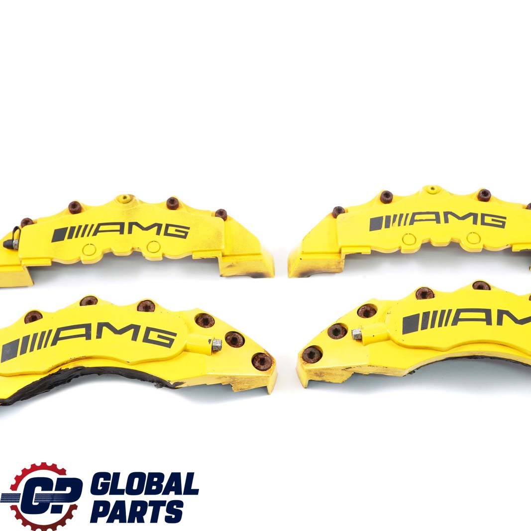 Mercedes-Benz C-Class W204 AMG Front Rear Brake Caliper Cover Kit Set Yellow