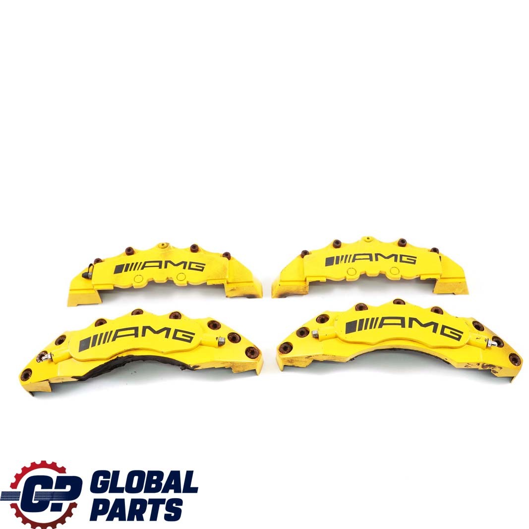 Mercedes-Benz C-Class W204 AMG Front Rear Brake Caliper Cover Kit Set Yellow