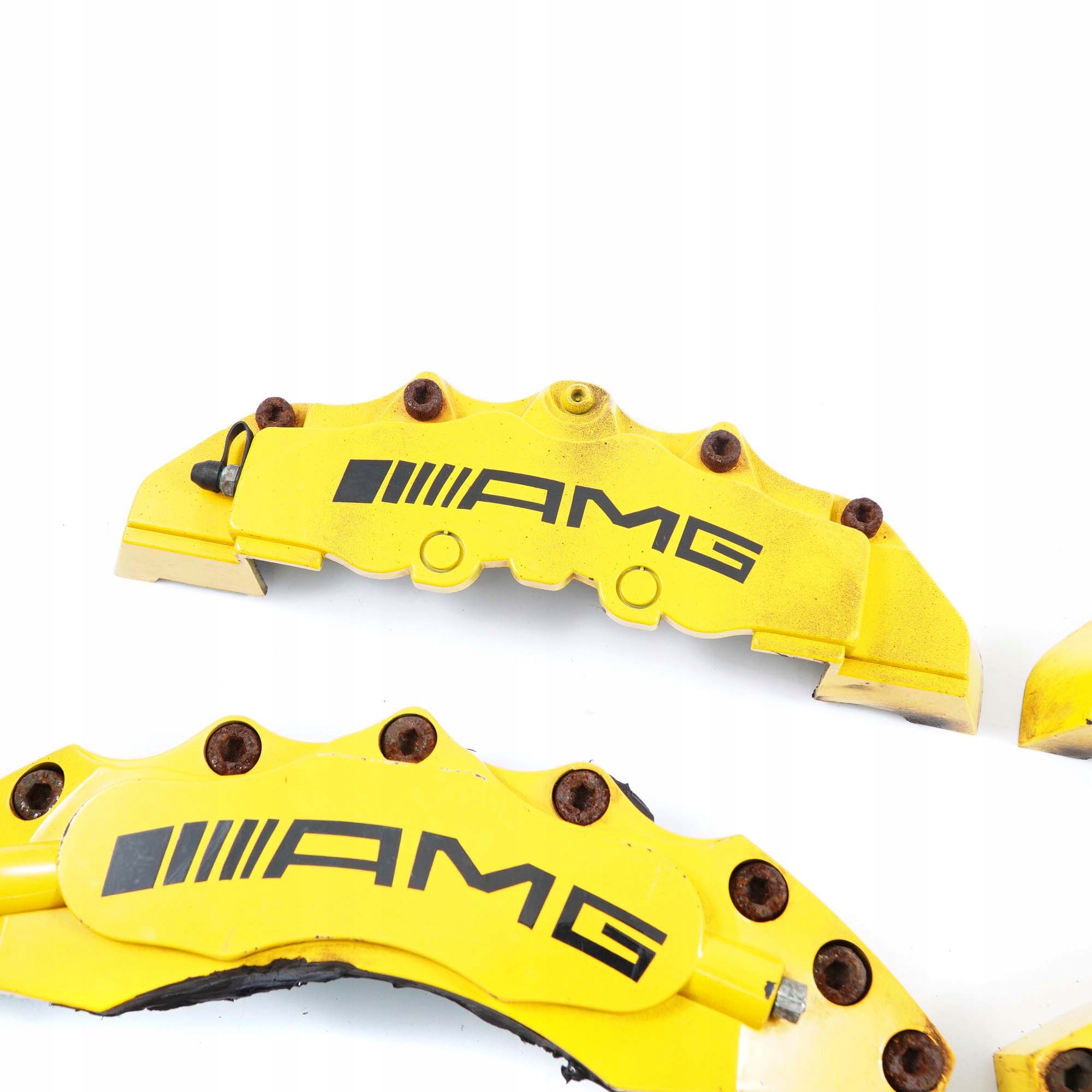 Mercedes-Benz C-Class W204 AMG Front Rear Brake Caliper Cover Kit Set Yellow