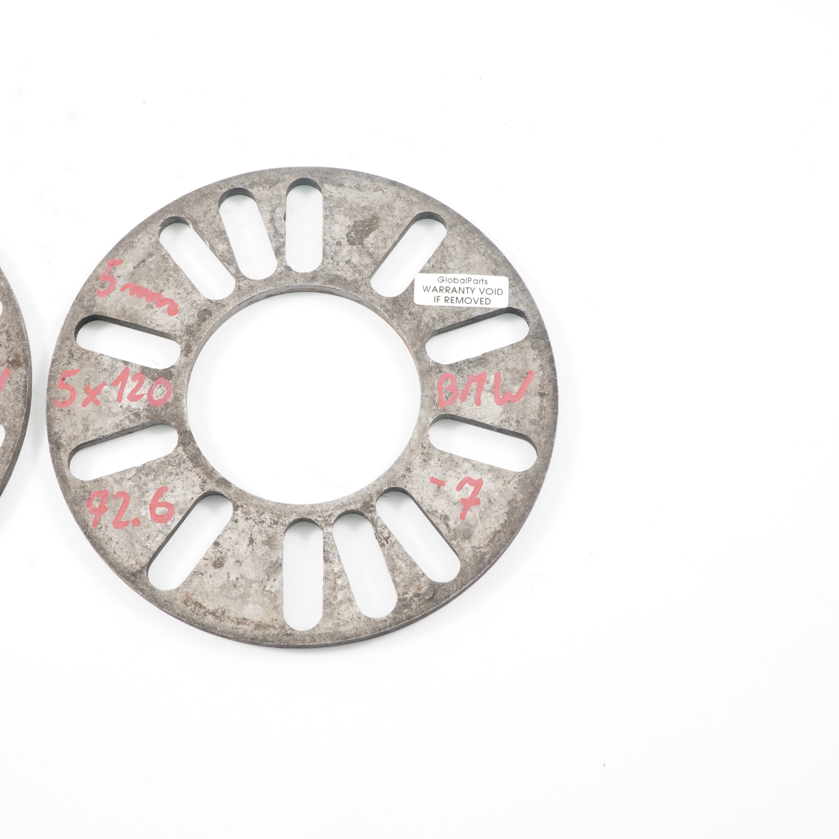 Alloy Wheel Spacers Hubcentric Shims BMW 5x120 72.56mm 5mm 