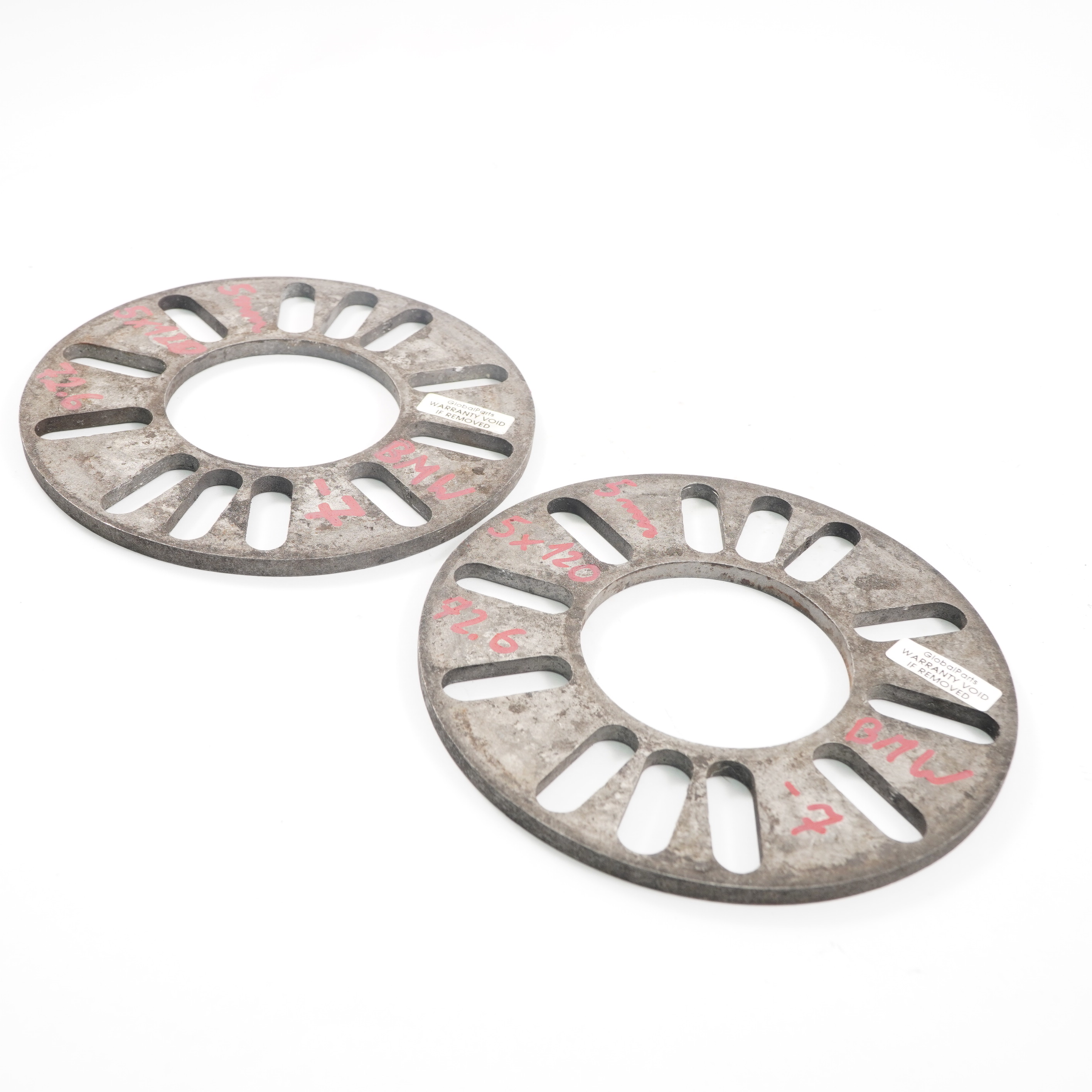 Alloy Wheel Spacers Hubcentric Shims BMW 5x120 72.56mm 5mm 