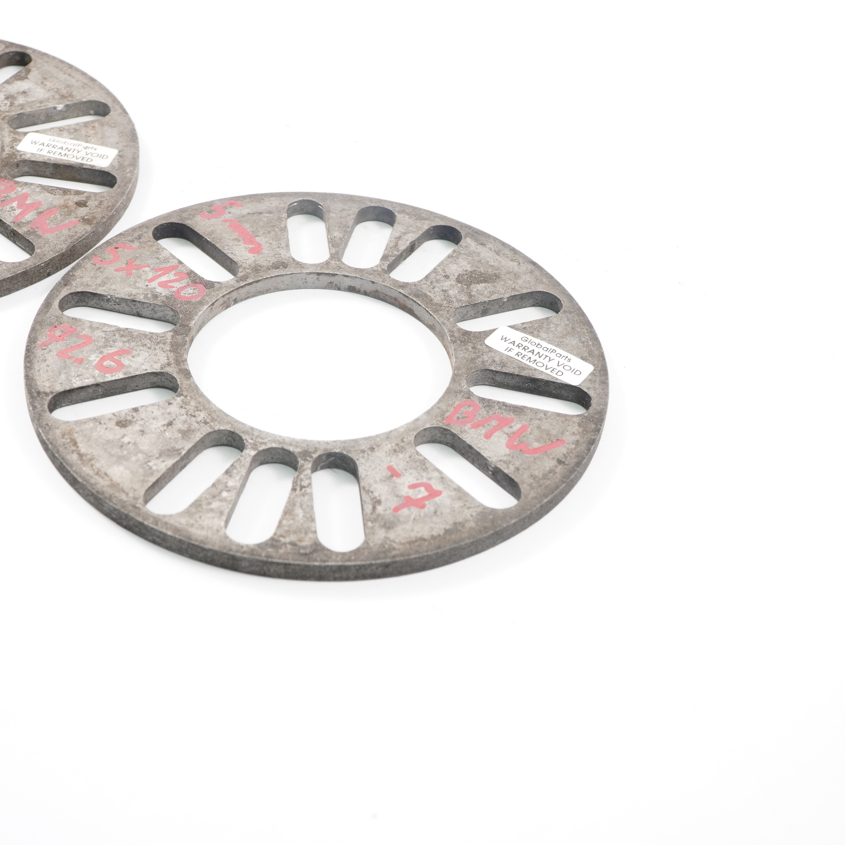 Alloy Wheel Spacers Hubcentric Shims BMW 5x120 72.56mm 5mm 