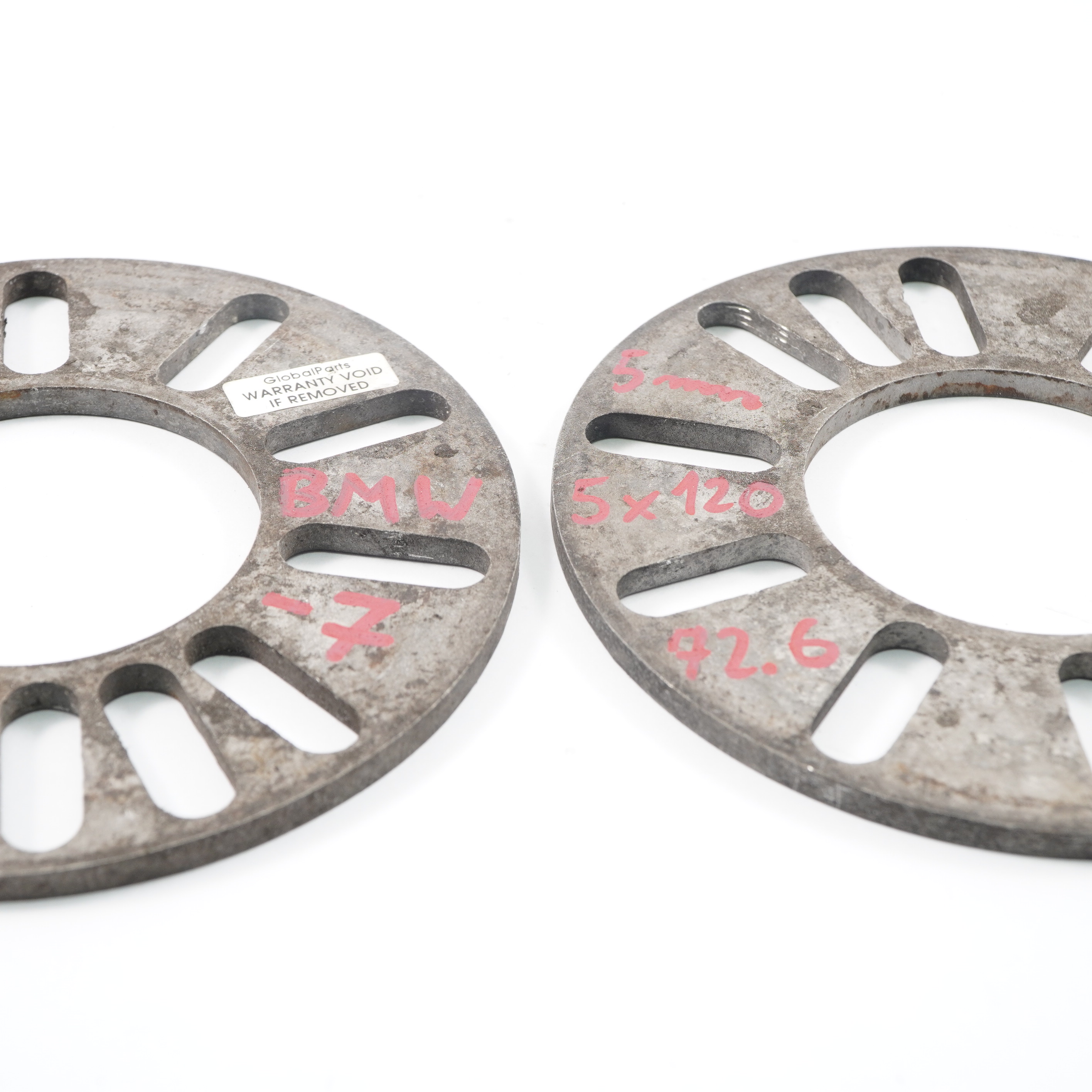 Alloy Wheel Spacers Hubcentric Shims BMW 5x120 72.56mm 5mm 