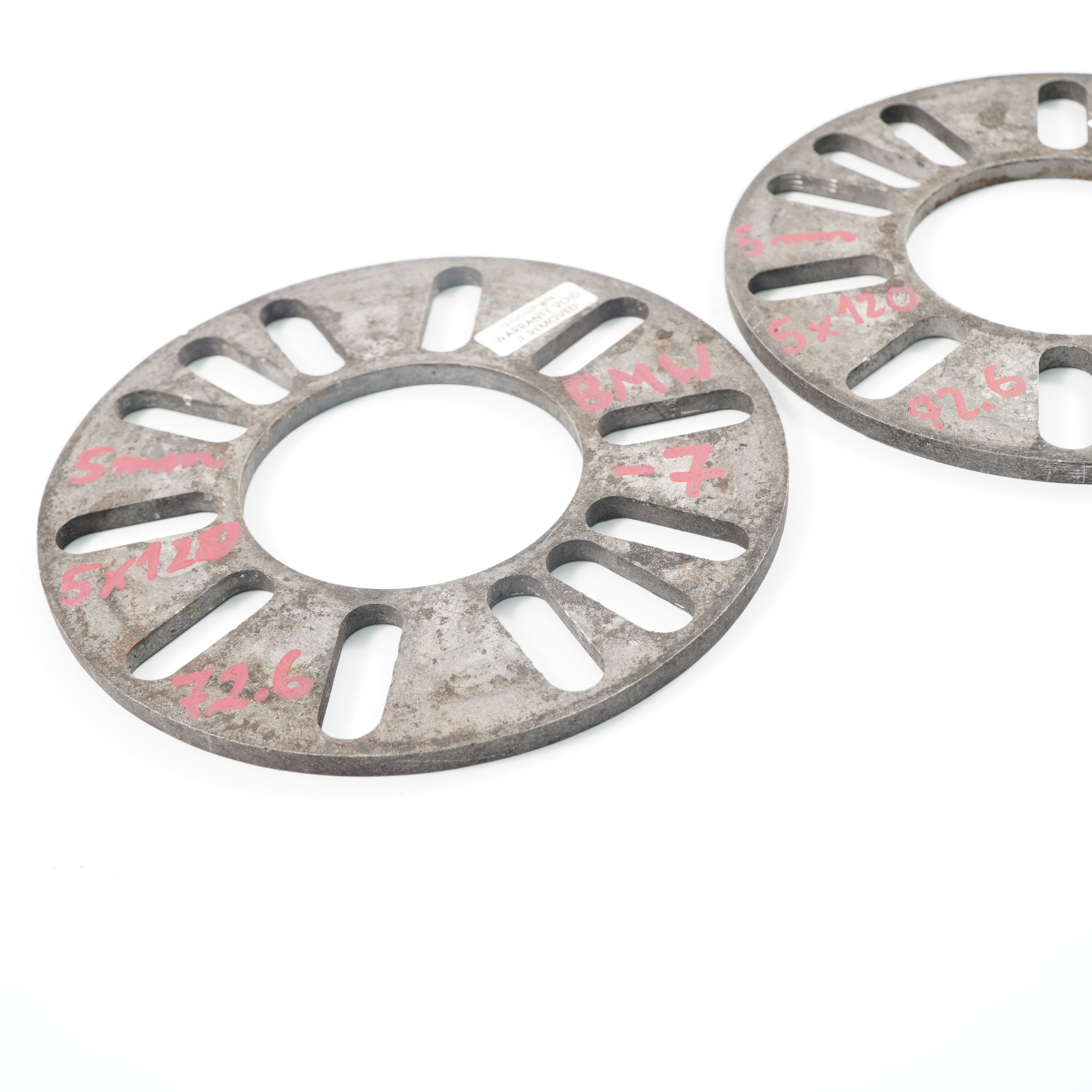 Alloy Wheel Spacers Hubcentric Shims BMW 5x120 72.56mm 5mm 