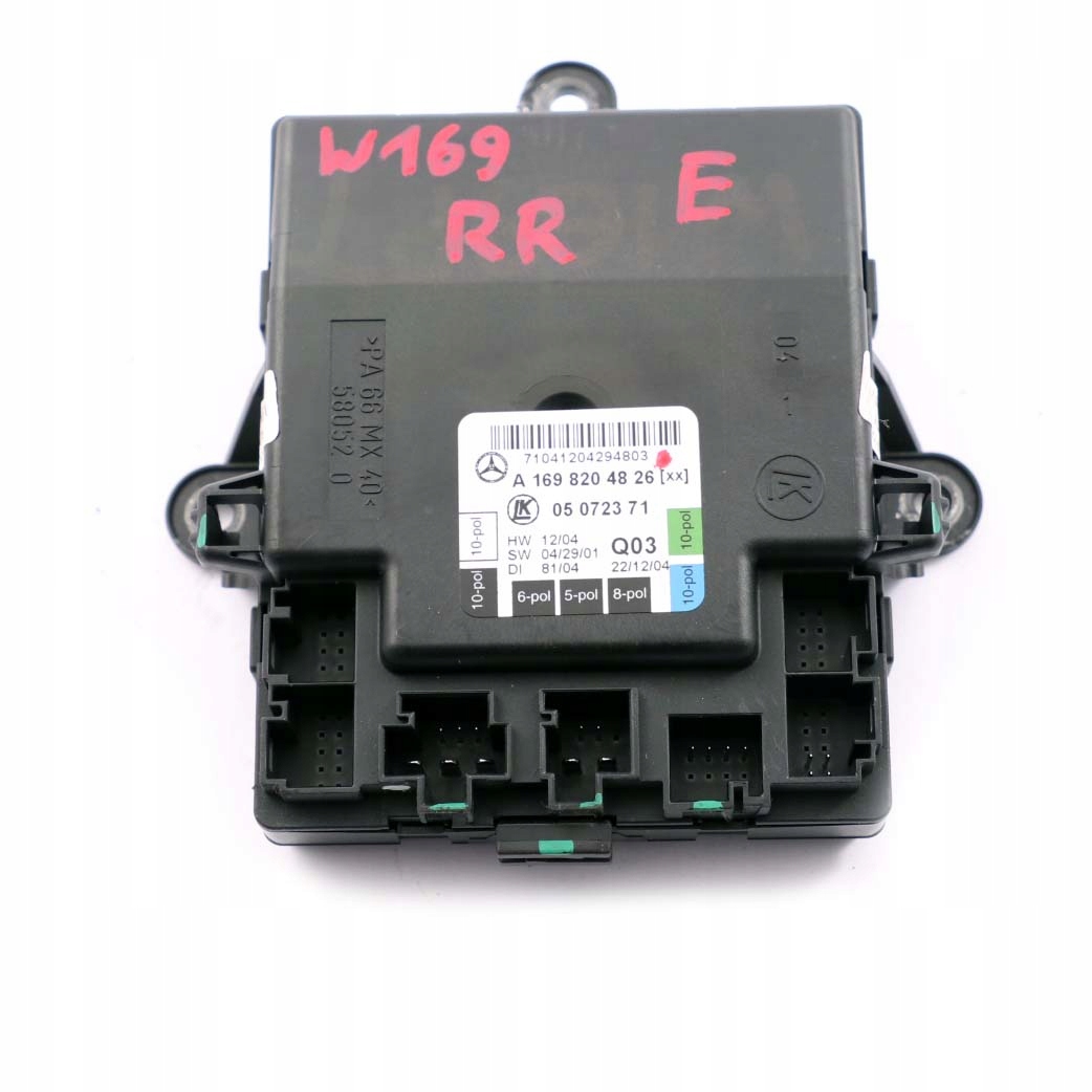 Mercedes-Benz A-Class W169 Rear Right Door O/S Control Unit Module A1698204826