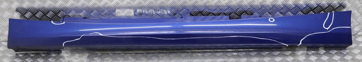 BMW 1 E87 LCI Sill Strip Side Skirt Left N/S Montegoblau Montego Blue - A51