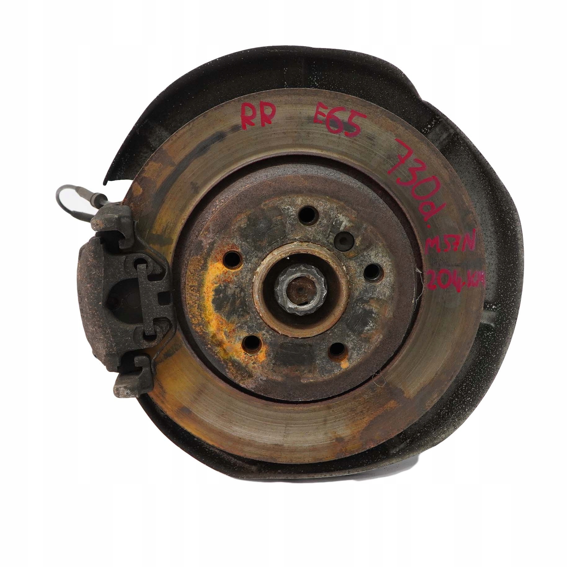 BMW 7 Series E65 730d M57N Rear Right O/S Leg Brake Disc Axle Suspension