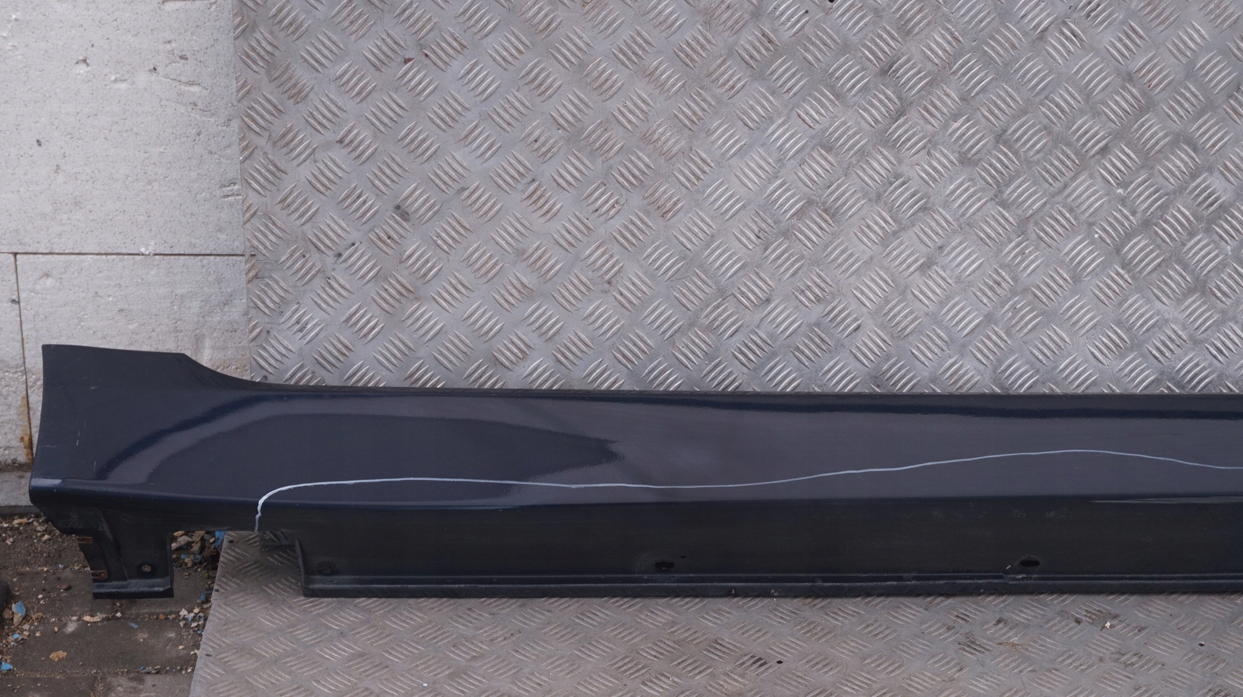 BMW 5 Series E60 E61 LCI Door Sill Cover Side Skirt Right O/S Monacoblau Blue