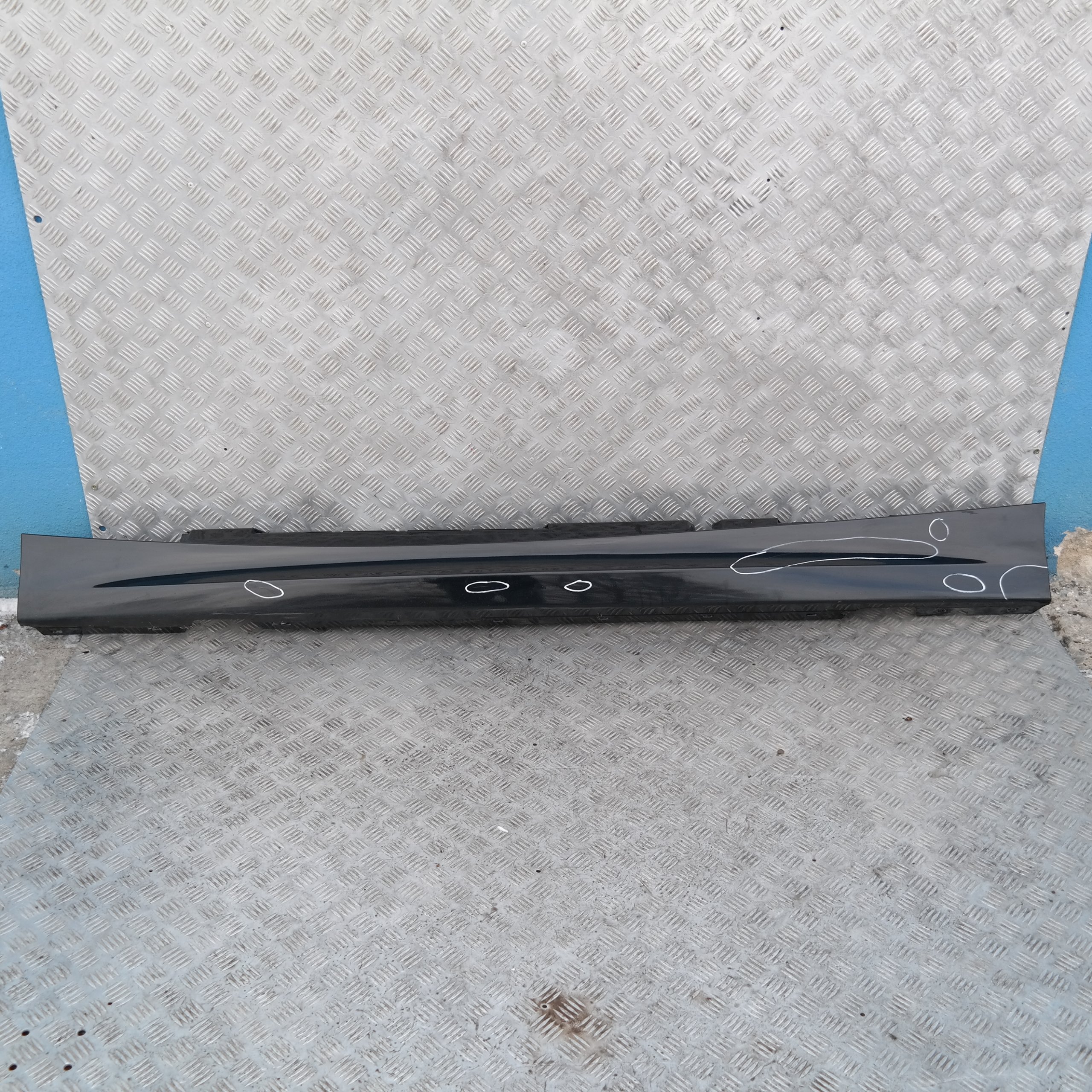 BMW 1 SERIES E87 LCI E87N Sill Strip Side Skirt Left N/S Schwarz 2 Black II -668