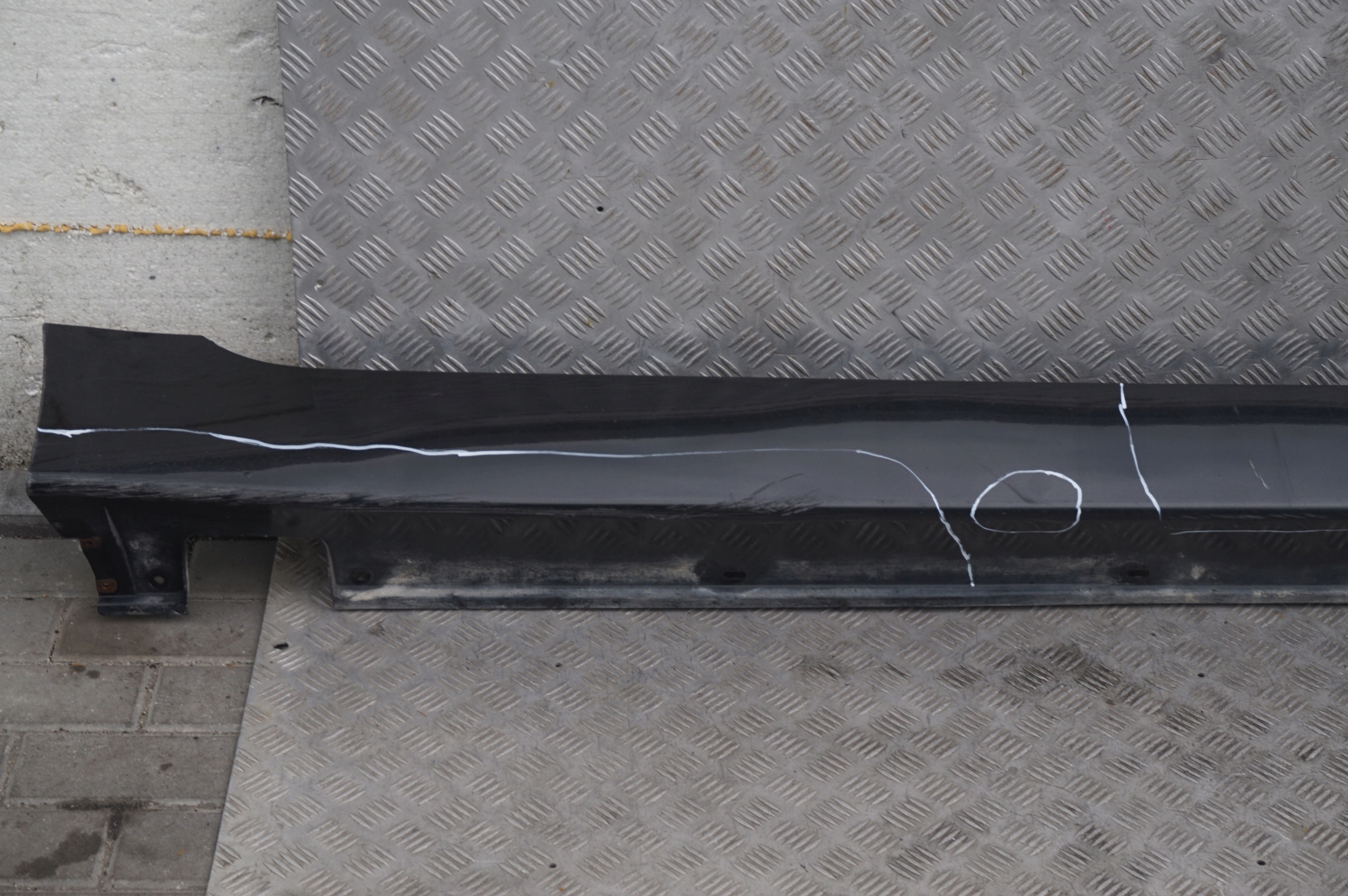 BMW 5 Series 1 E60 E61 Door Sill Side Cover Skirt Right O/S Black Sapphire