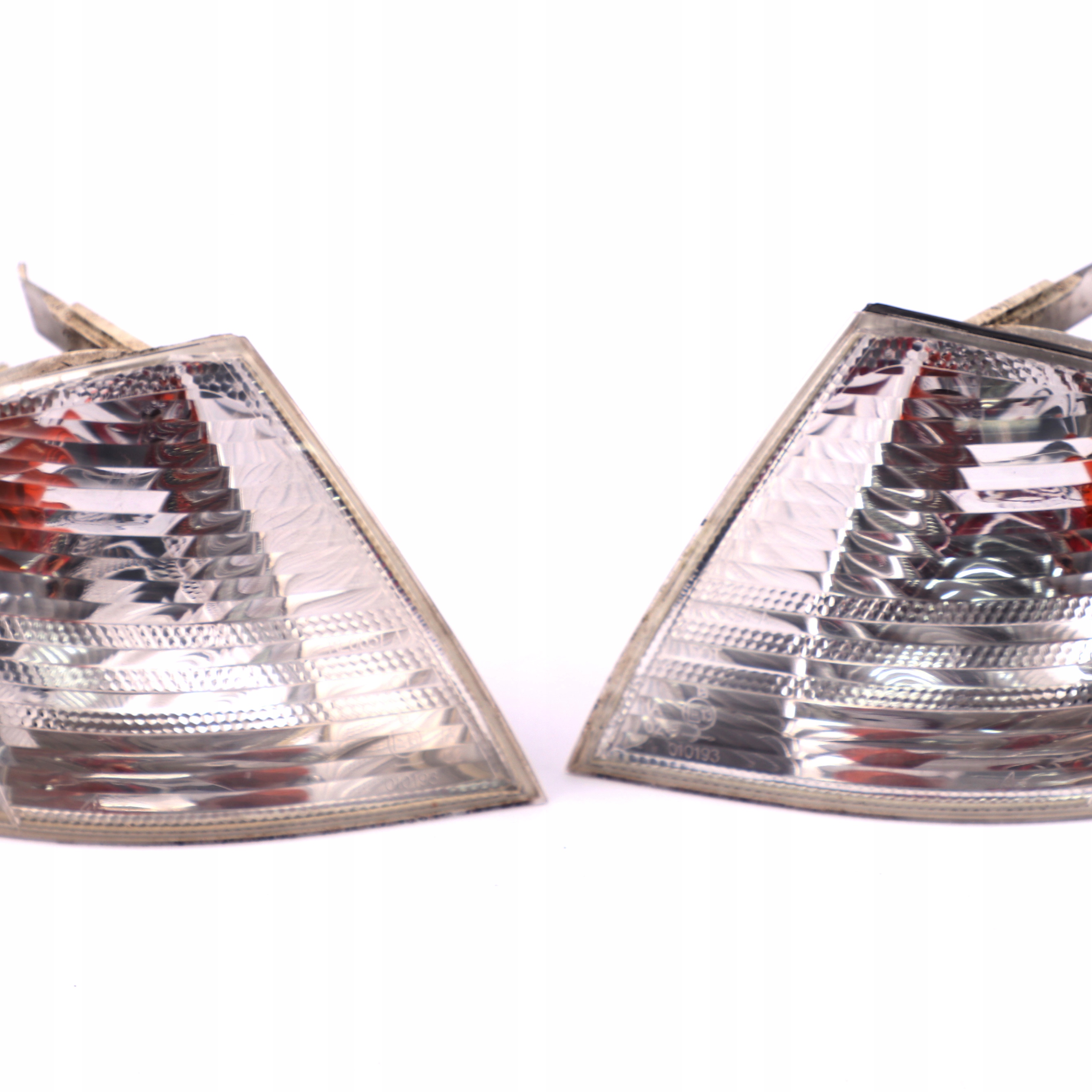 BMW 3 E46 Saloon Touring Front Right Left N/O/S Turn Indicator Lamp White Set