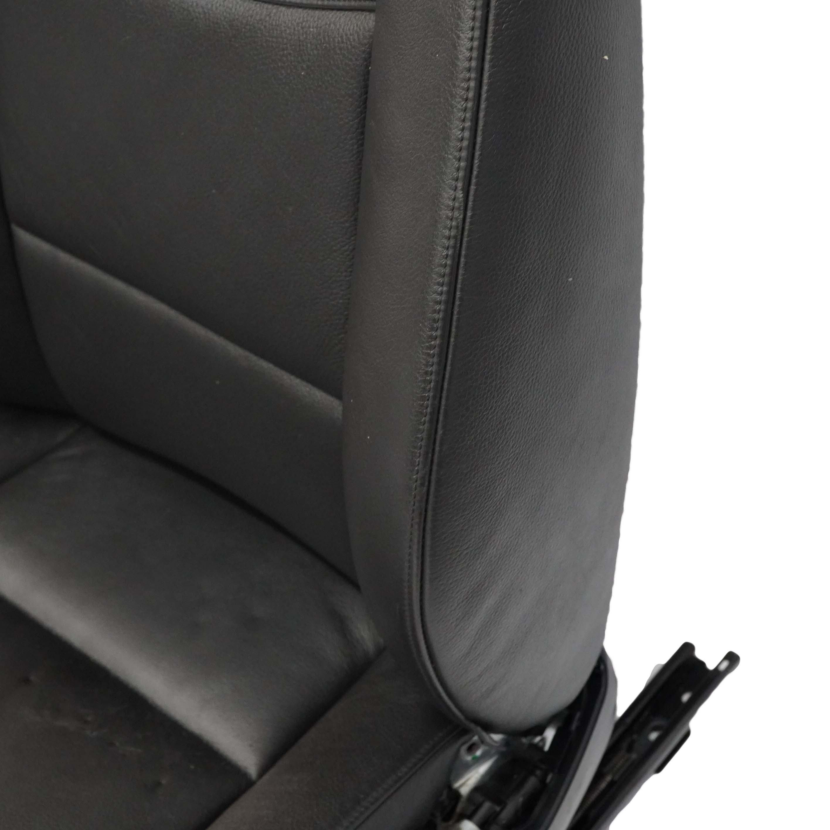 BMW 3 er E90 Schwarz Leder Sitze Vorne Hinten Sitz