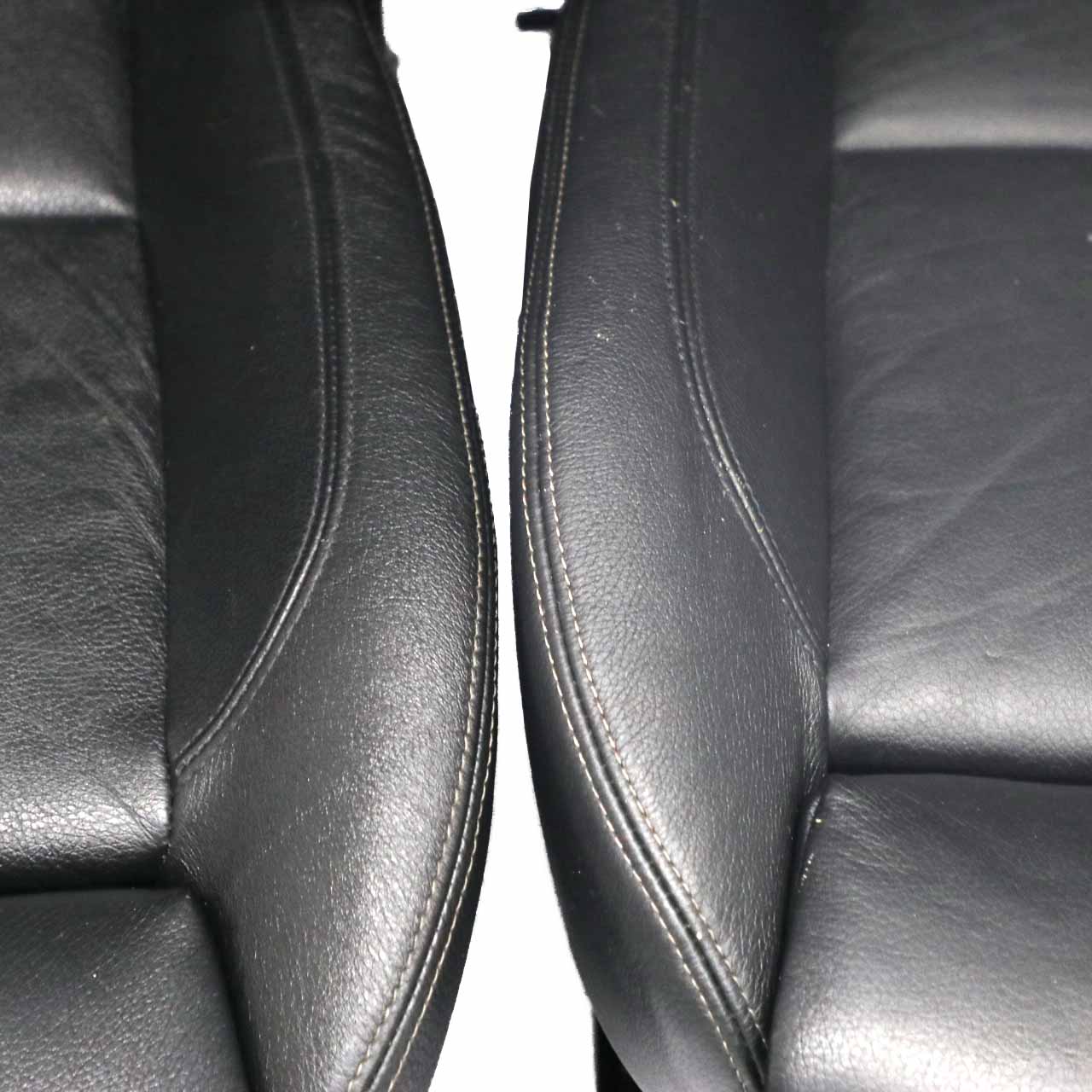 Ledersitze BMW E91 LCI Touring M Sport Dakota Schwarz Sitz Vorne Hinten