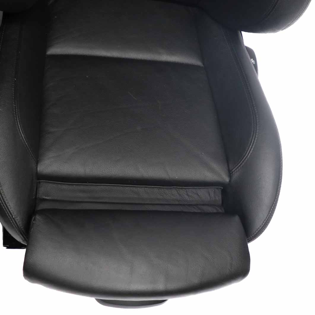 Ledersitze BMW E91 LCI Touring M Sport Dakota Schwarz Sitz Vorne Hinten