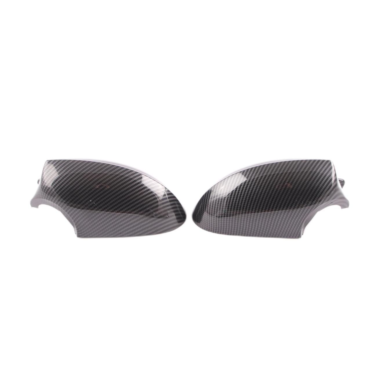 BMW E92 E93 Wing Mirror Cover Left Right Cap N/O/S Casing Carbon Set