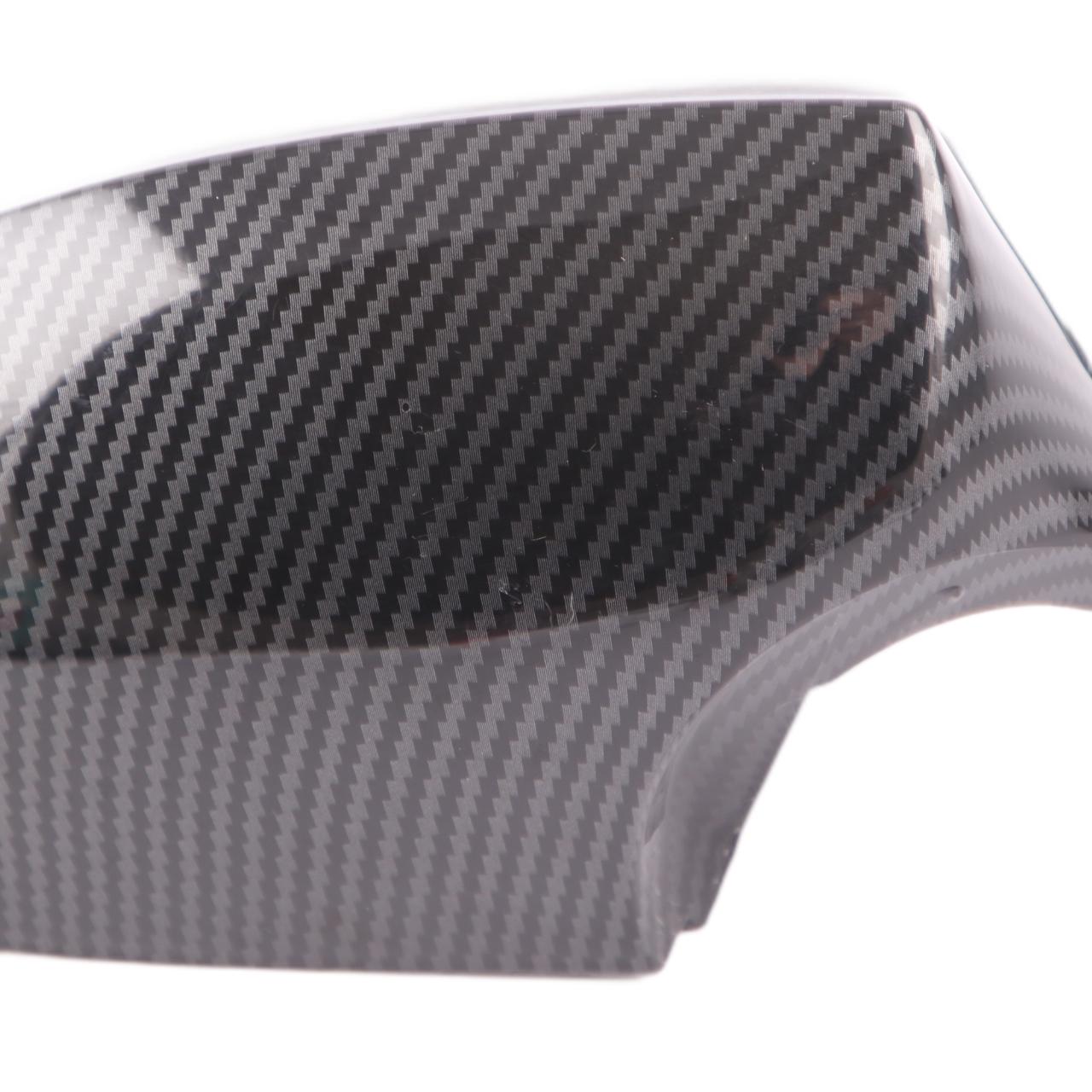 BMW E92 E93 Wing Mirror Cover Left Right Cap N/O/S Casing Carbon Set