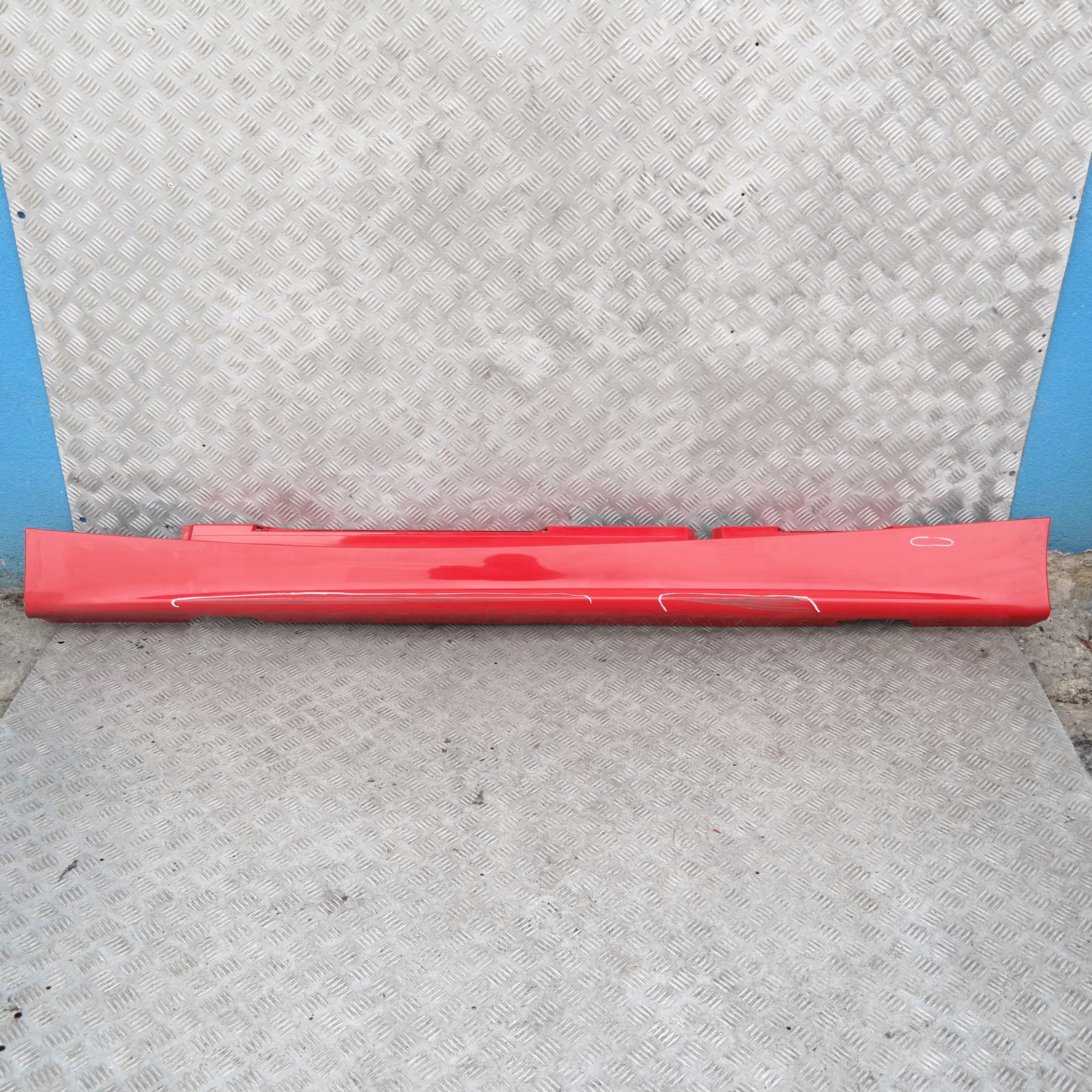 BMW 1 SERIES E87 Sill strip side skirt left N/S Japanrot Japan Rot Red - 438