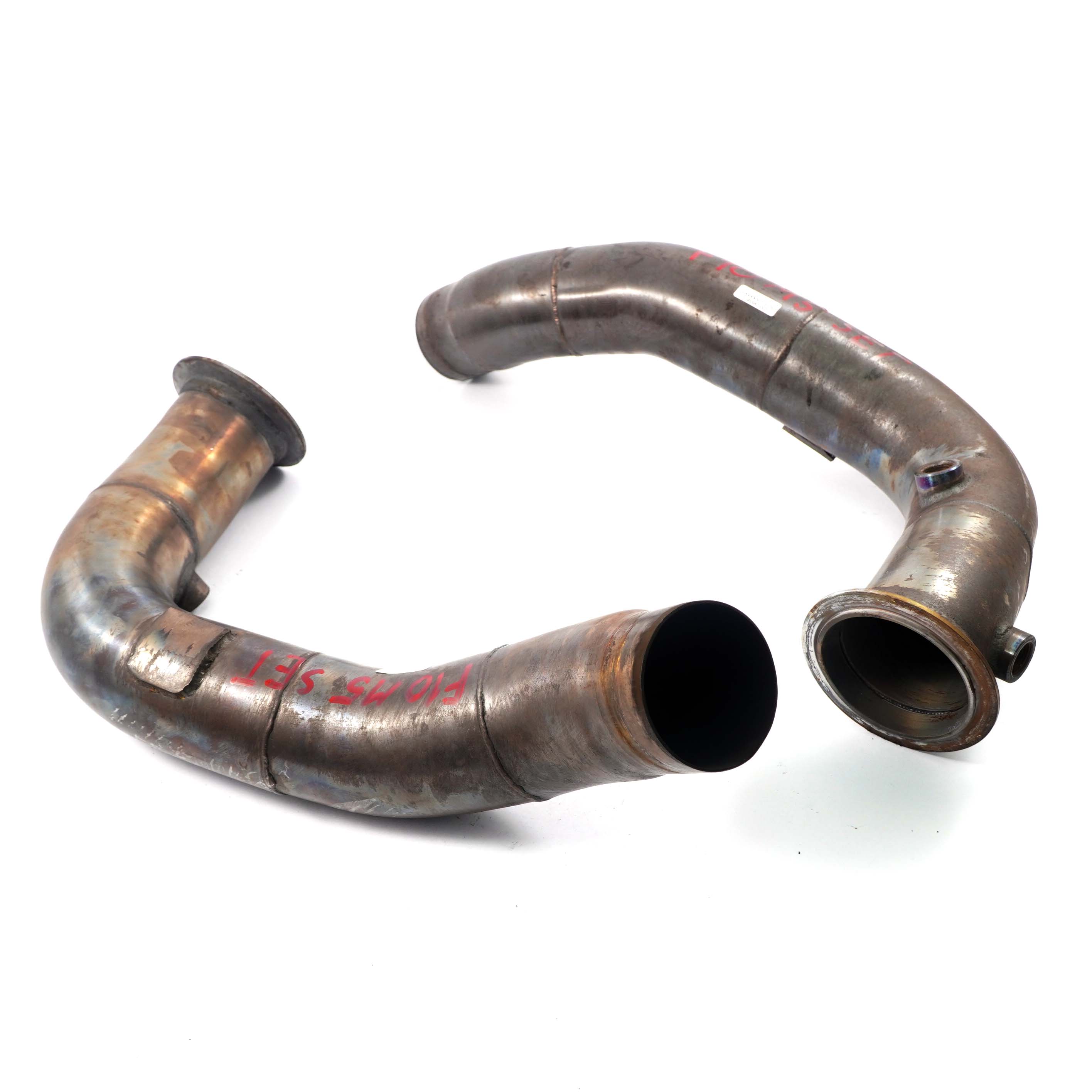 BMW F10 M5 F12 F13 M6 S63N Exhaust Decat Catless Downpipe Pipes Set