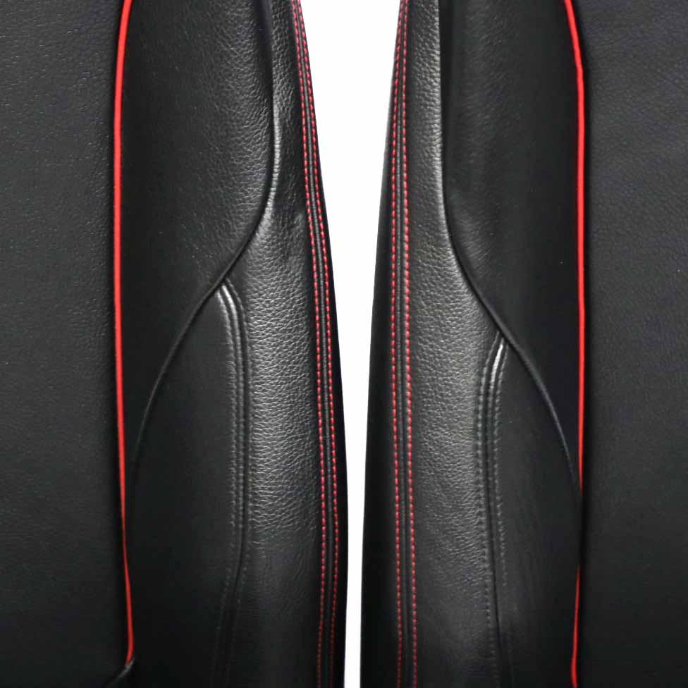 BMW F30 Sitze M Sport Schwarz Leder Dakota Akzent Rot Interieur Set Sitz