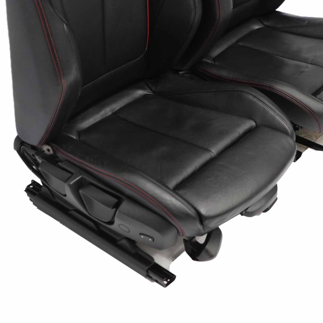 BMW F30 Sitze M Sport Schwarz Leder Dakota Akzent Rot Interieur Set Sitz