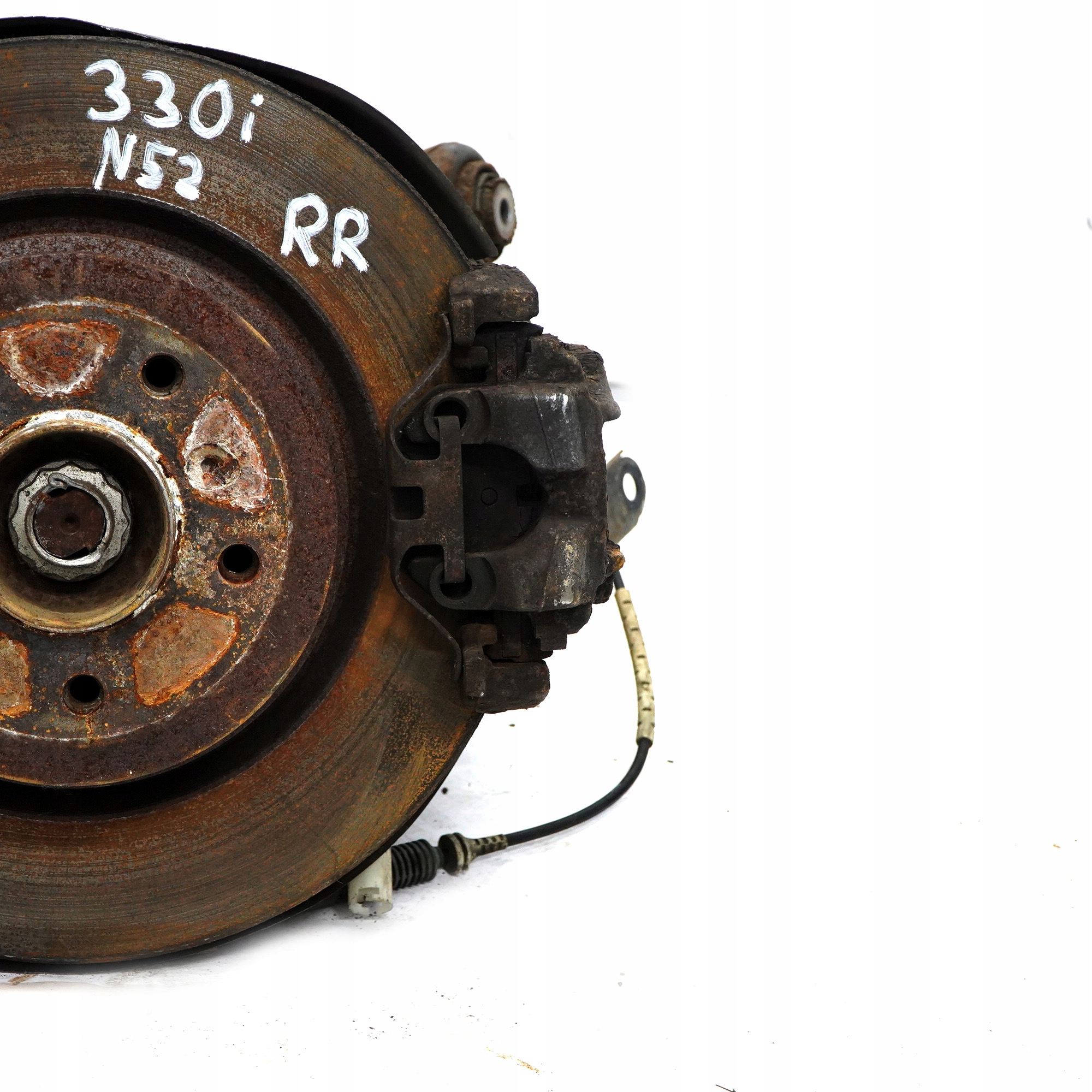 BMW 3 Series E90 330i N52 Rear Right O/S Axle Leg Suspension Brake Disc Hub