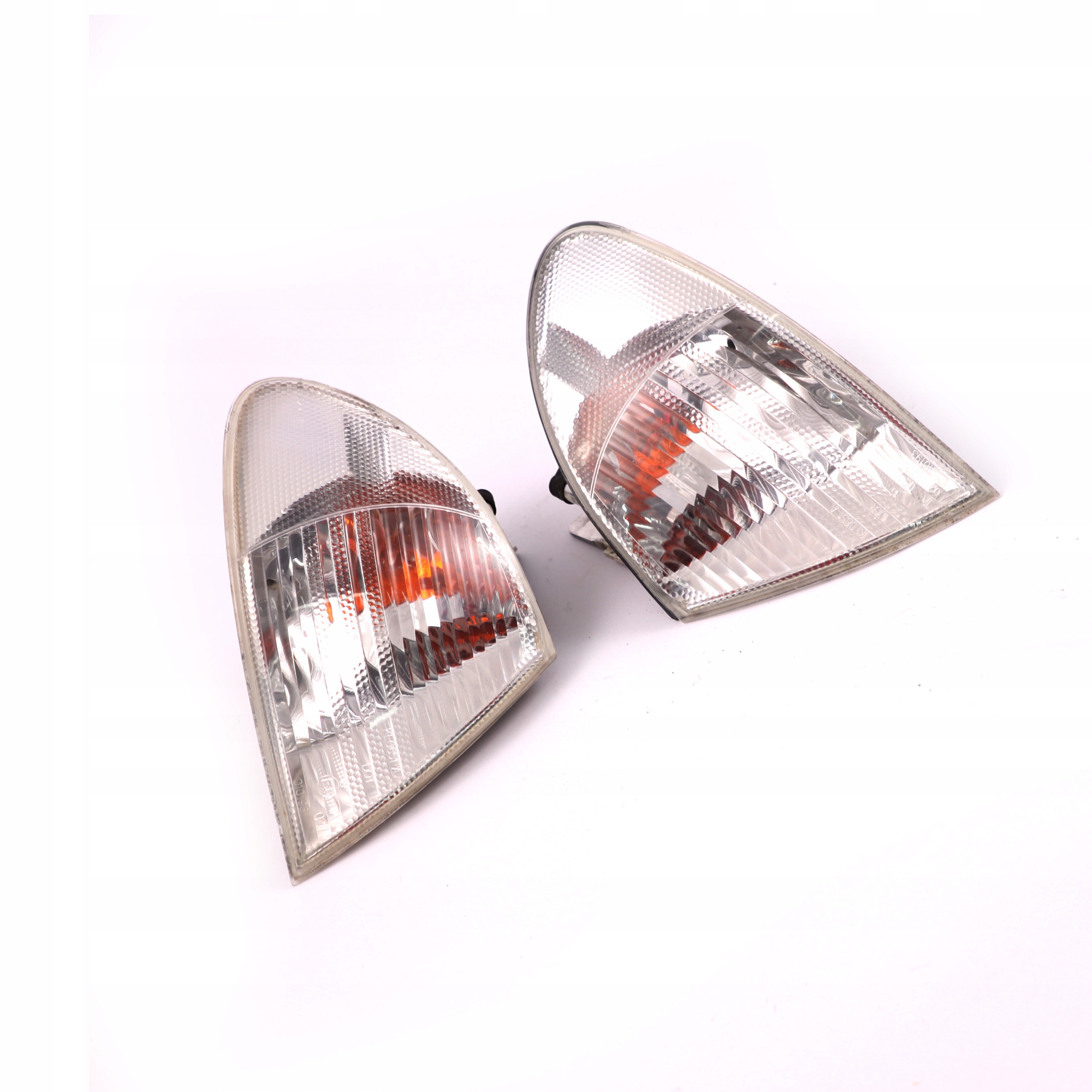 BMW 3 E46 Saloon Touring Front Right Left N/O/S Turn Indicator Lamp White Set