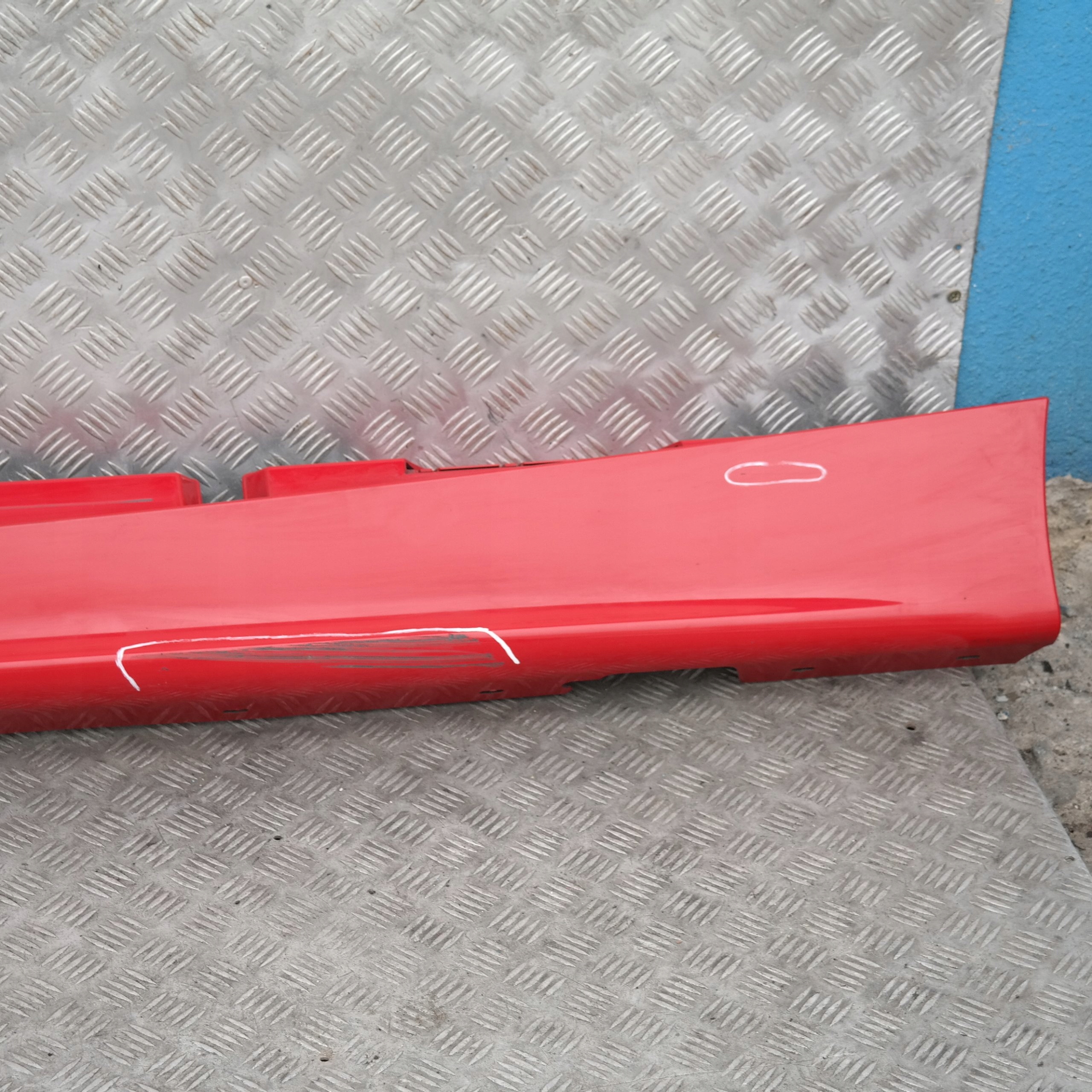 BMW 1 SERIES E87 Sill strip side skirt left N/S Japanrot Japan Rot Red - 438